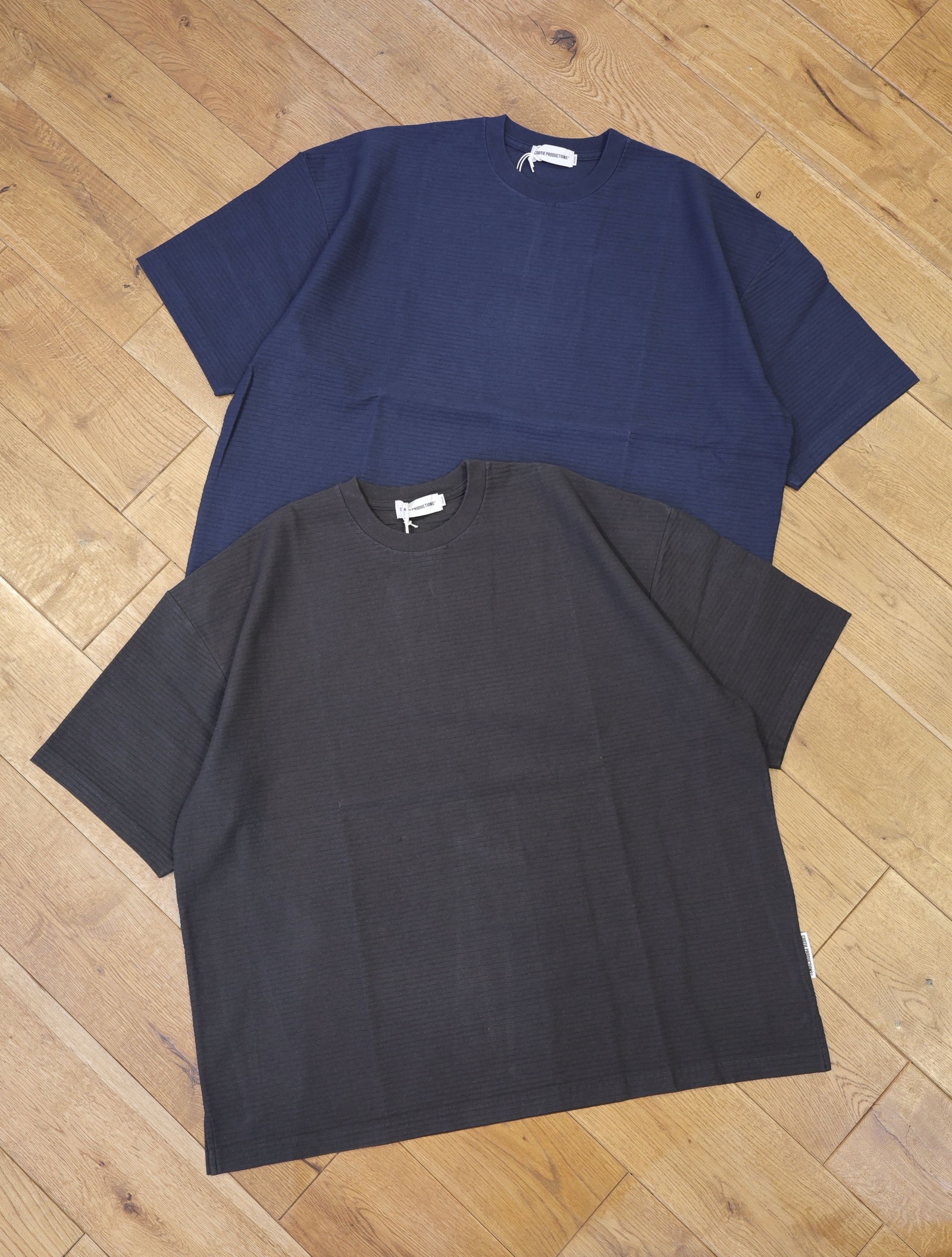 COOTIE　「Bumpy Border Jersey S/S Tee」　ボーダー ワイドシルエットティーシャツ