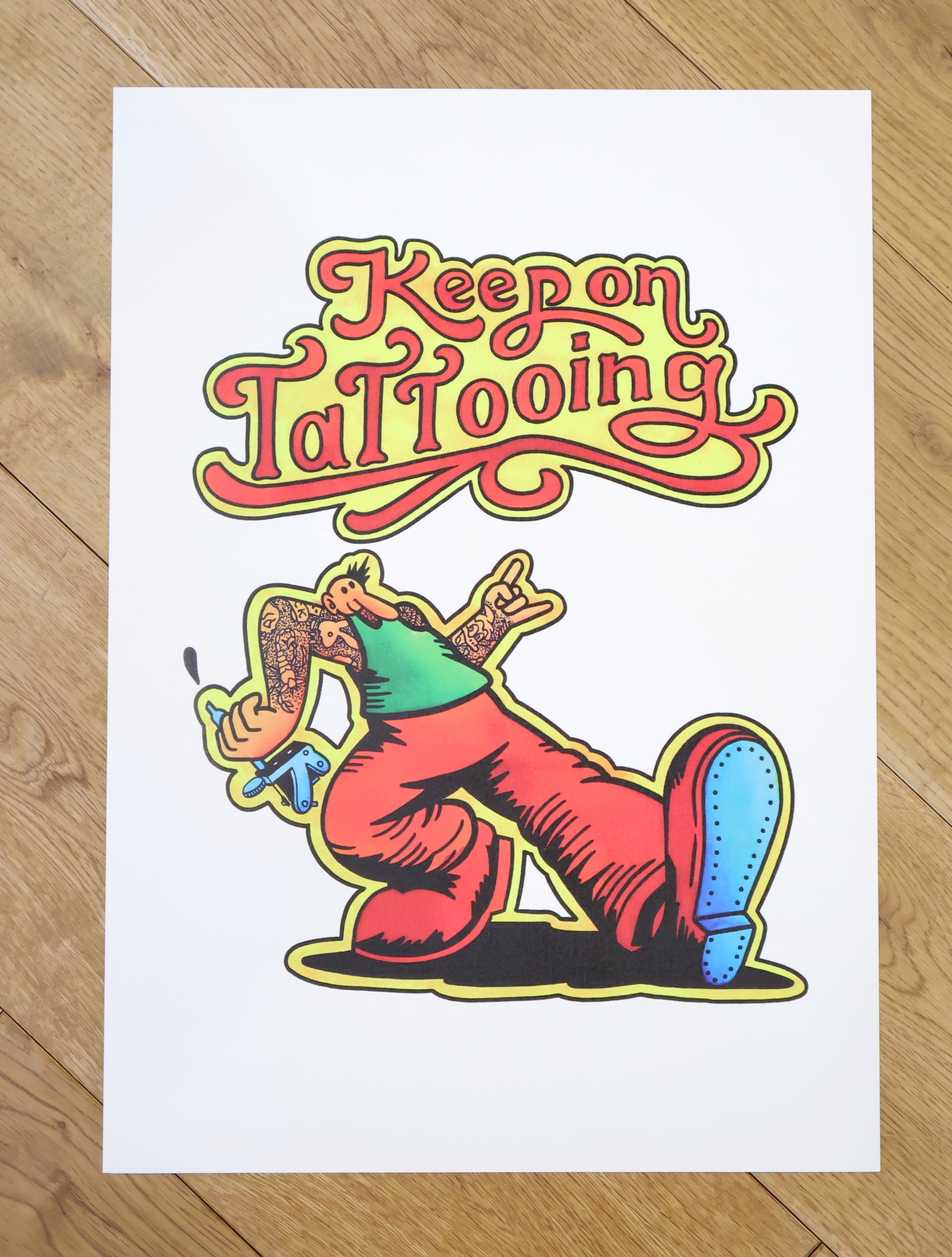 SOFTMACHINE　　「KEEP ON TATTOOING POSTER」　A3ポスター