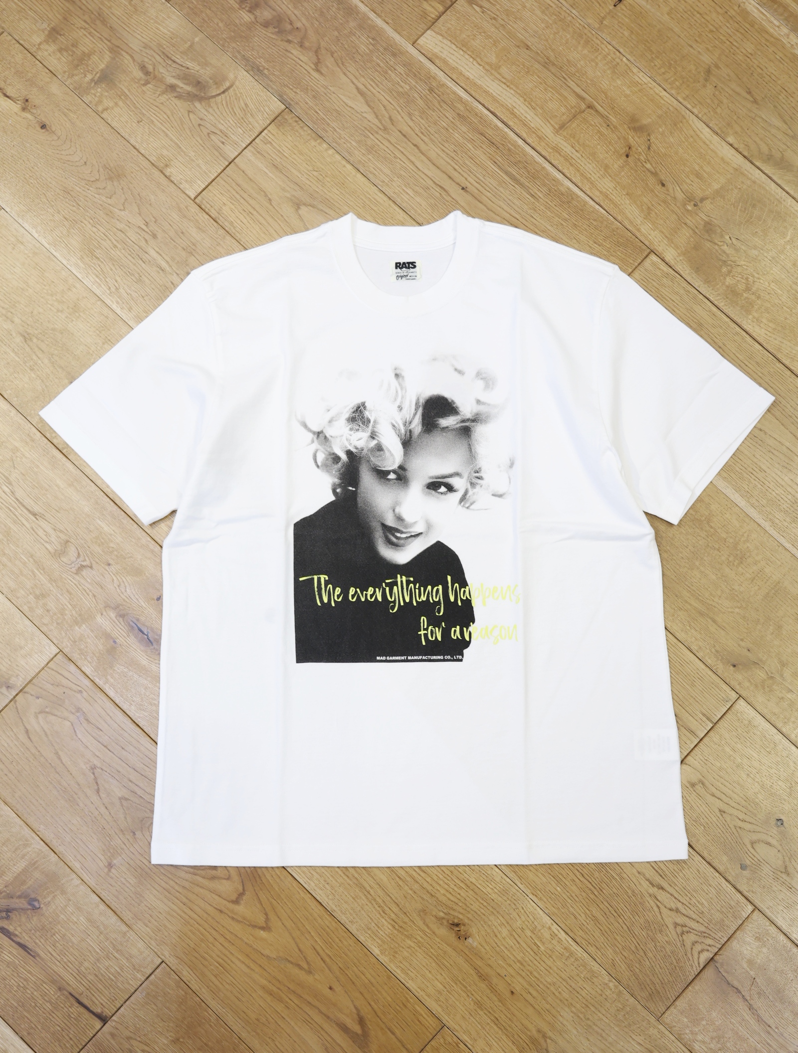 RATS　「MONROE TEE」　プリントティーシャツ