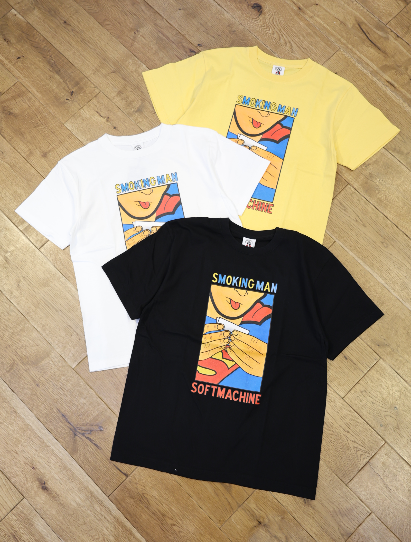 SOFTMACHINE　　「SMOKING MAN-T」　プリントティーシャツ