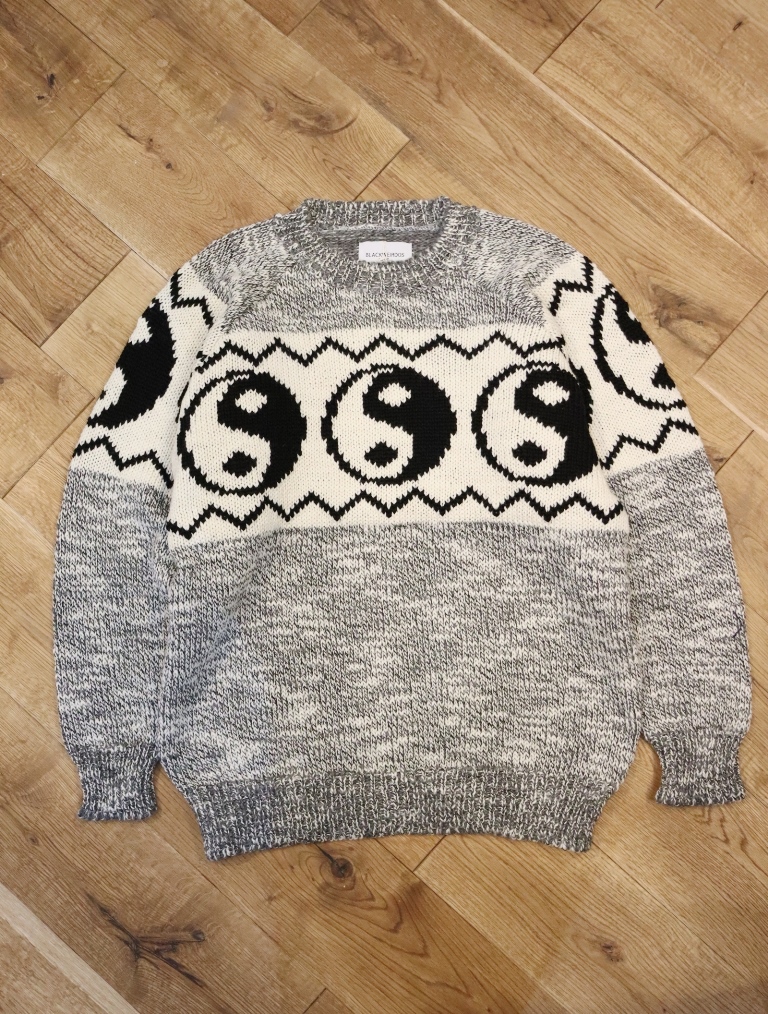 Black Weirdos 　「Yin-Yang Sweater」　ニットセーター