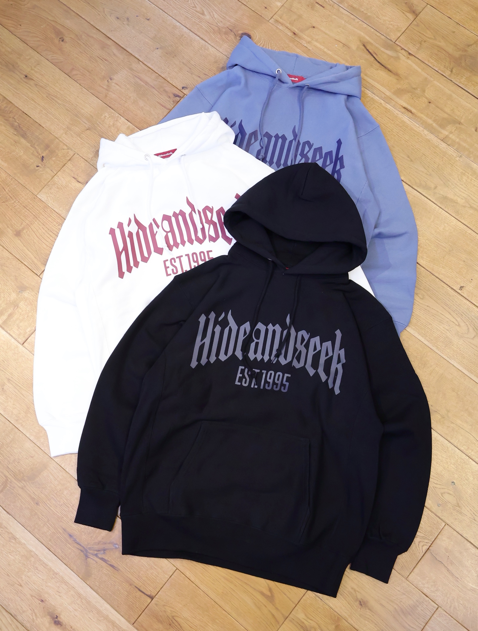 Hide and Seek　「College Hooded Sweat Shirt(26ss)」　プルオーバーパーカー