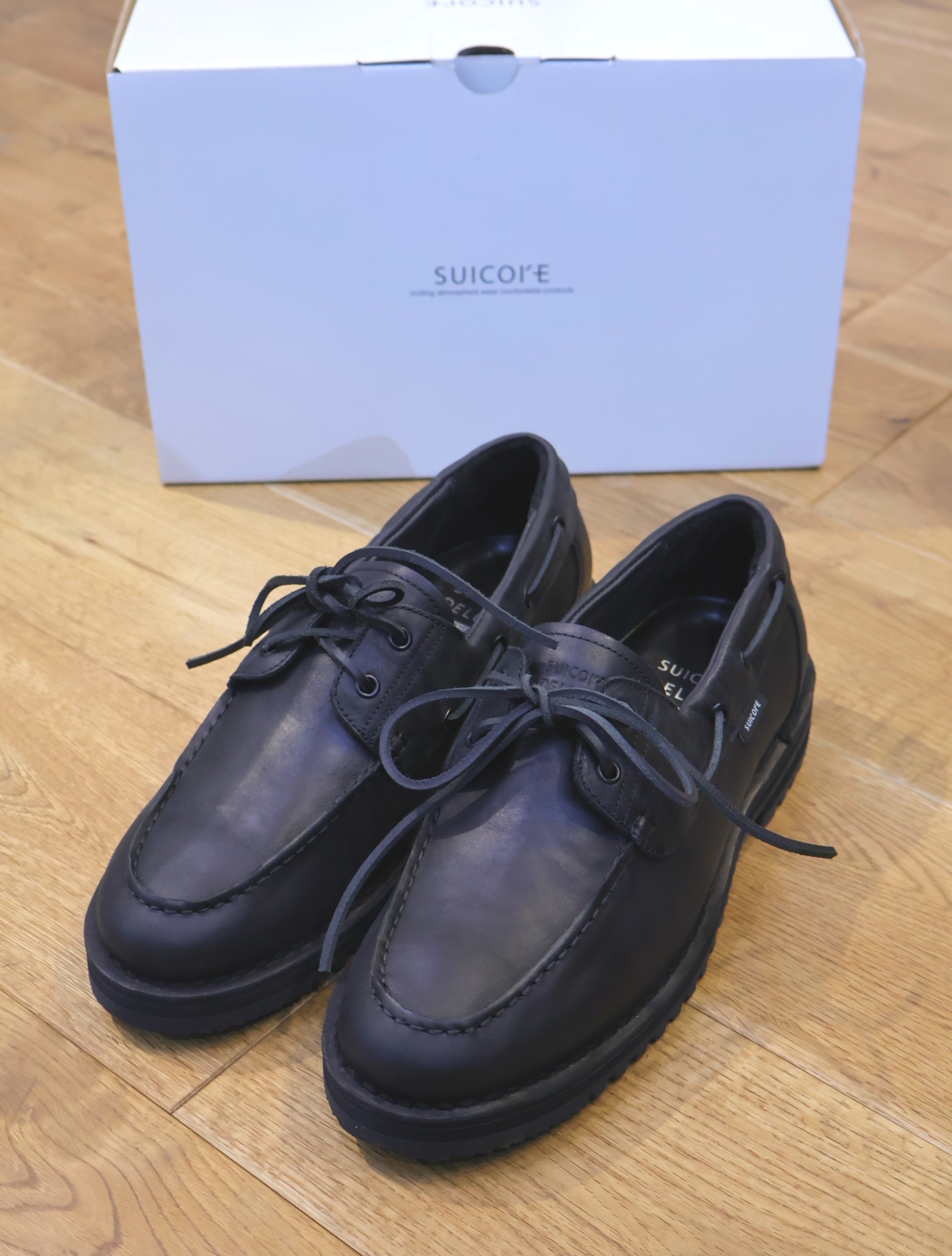 DELUXE x SUICOKE 　「OG463」　レザー デッキシューズ