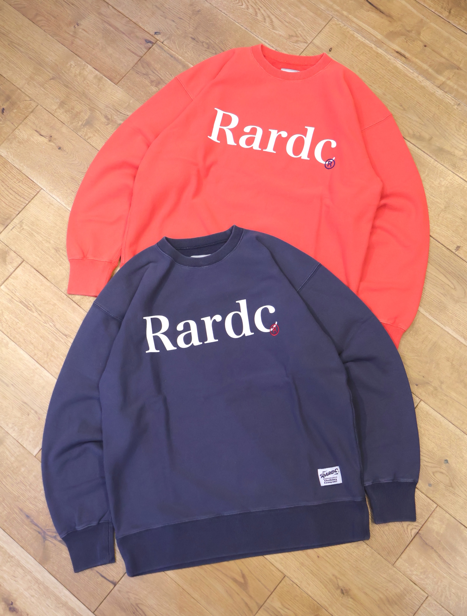 ROUGH AND RUGGED 　「CHAMP CREW」　ヴィンテージ加工 クルーネックスウェット