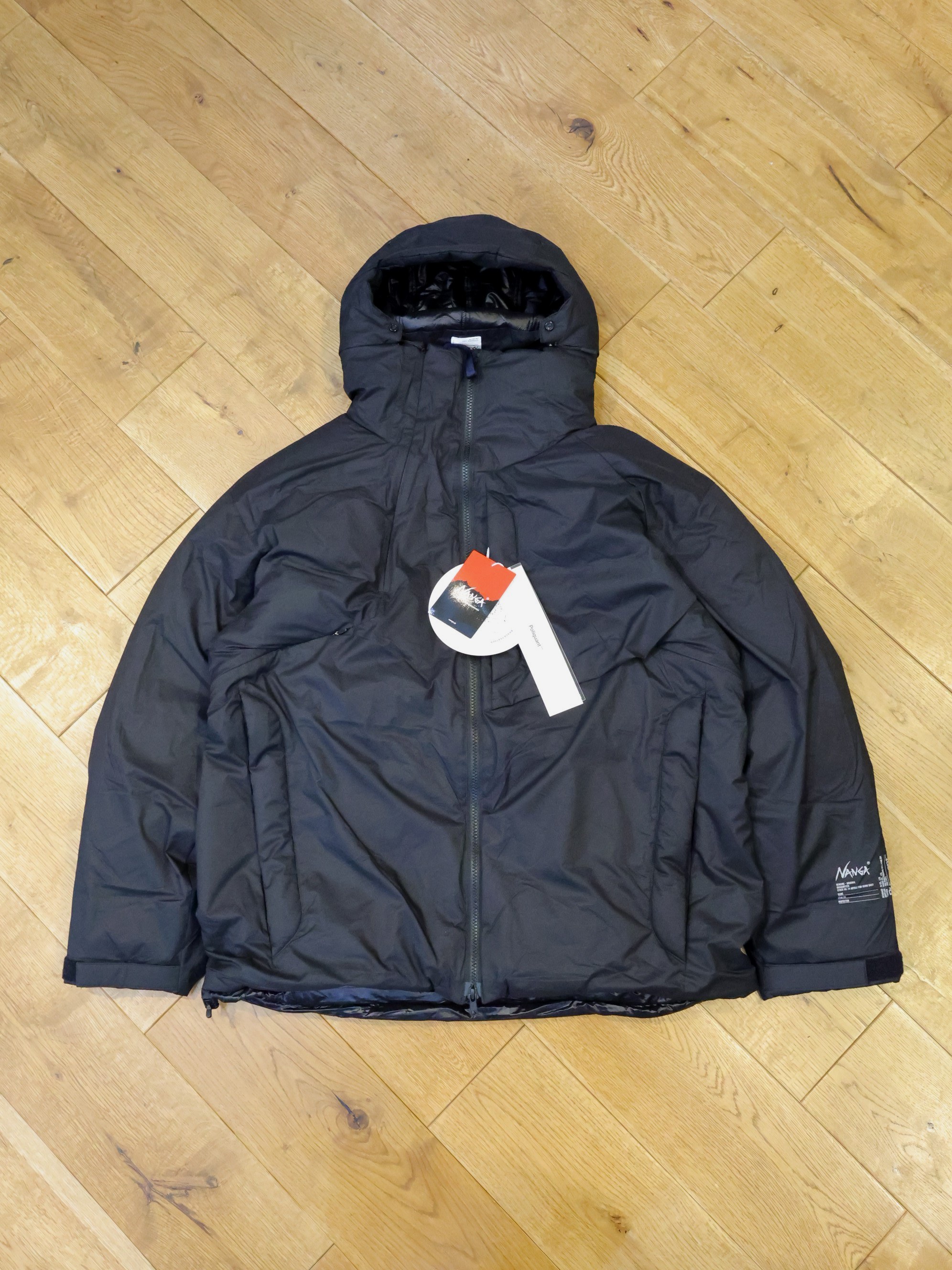 POLIQUANT × NANGA　「THE DOWN JACKET / EAR FLAP CAP」　 ダウンフーディージャケット