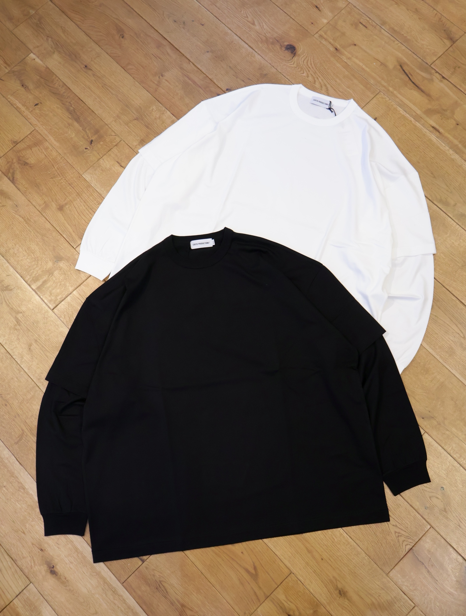 COOTIE　「Oversized Cellie L/S Tee」　オーバーサイズ レイヤードロングスリーブティーシャツ