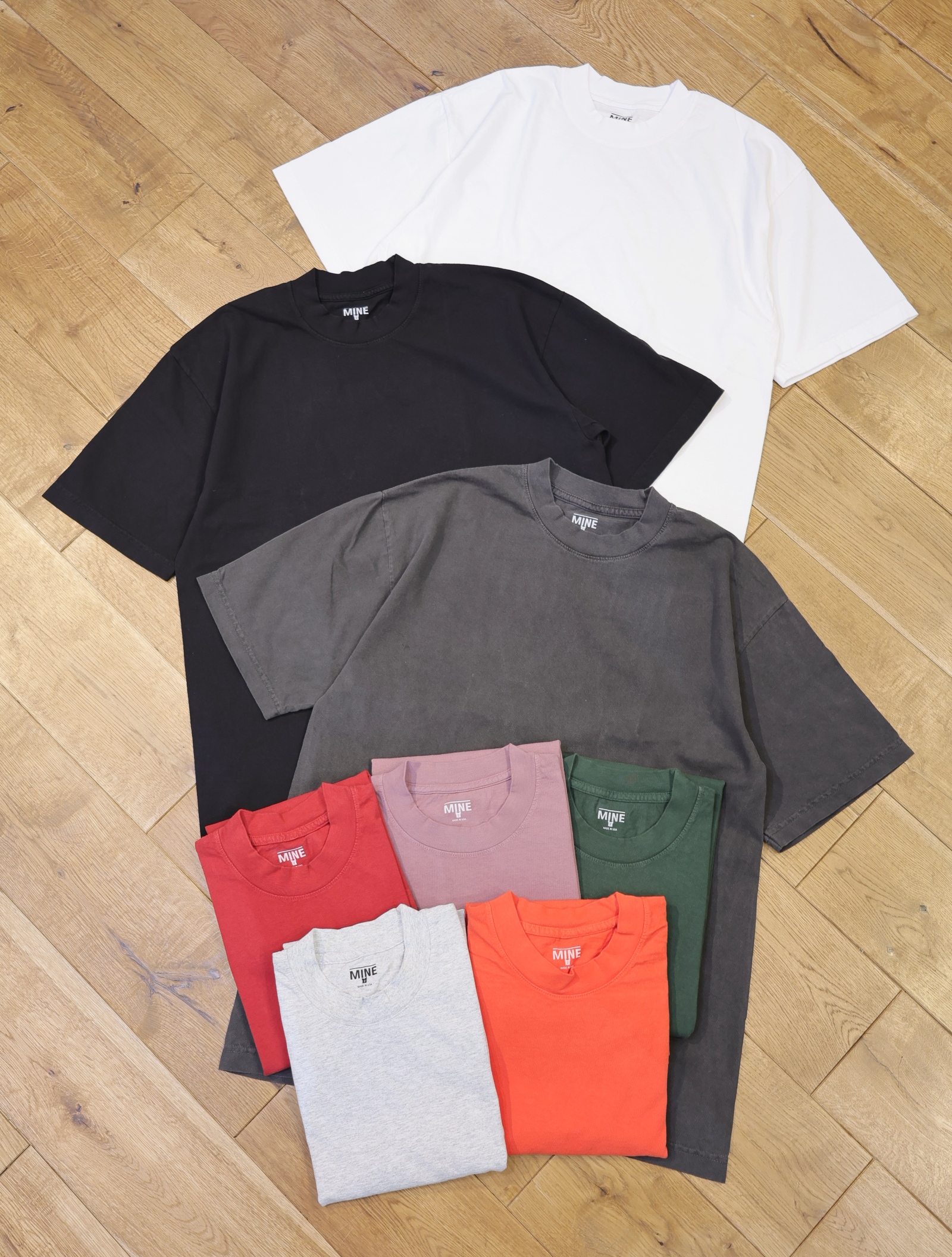 MINE 「 MINE DUCT TAPE T-SHIRT   (WHITE LABEL) 」　クルーネックティーシャツ