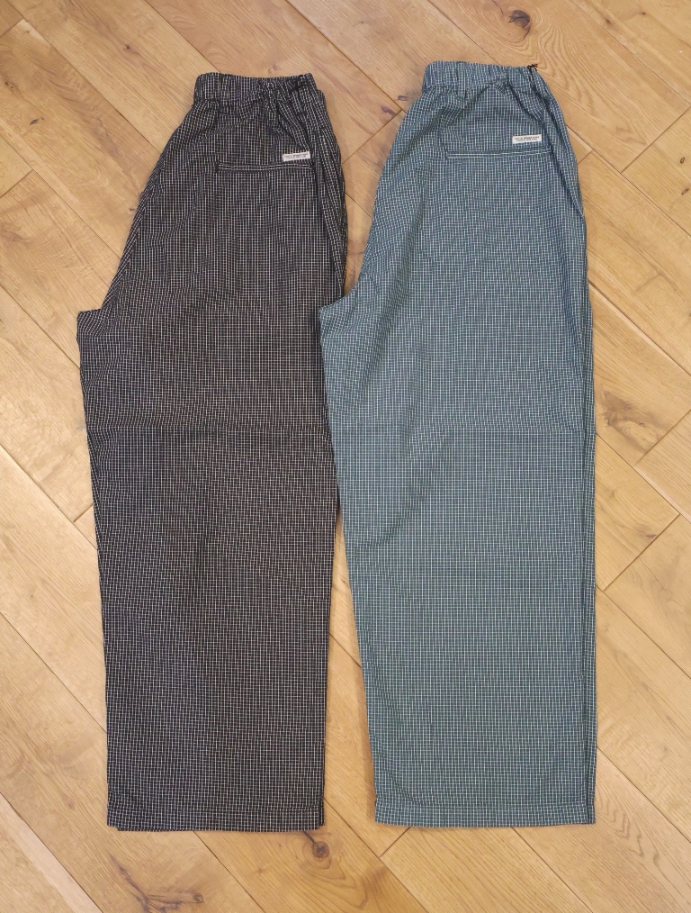 COOTIE　 「Garment Dyed Ripstop Check Easy Pants」　リップストップチェック イージーパンツ