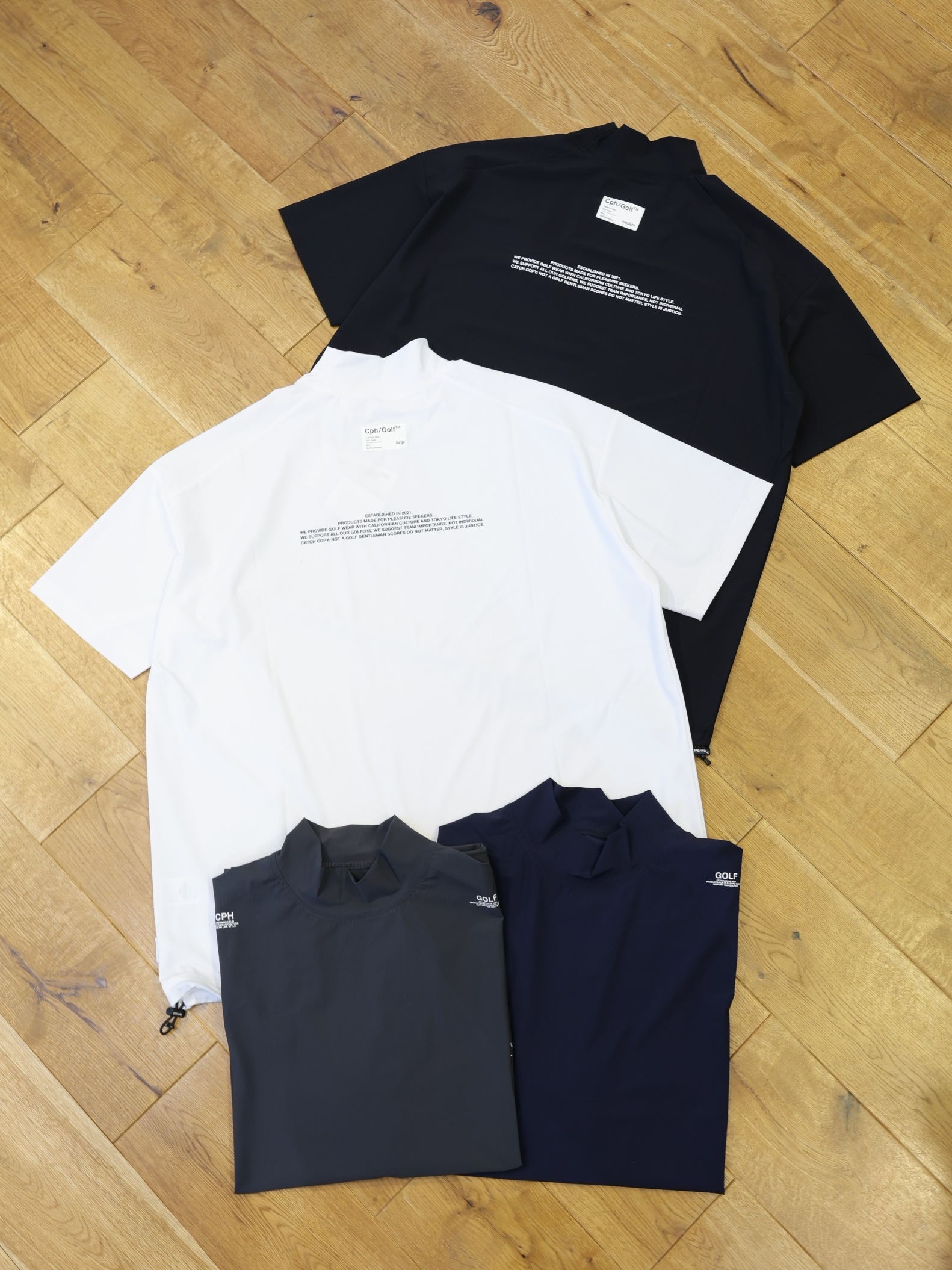 CAPTAINS HELM GOLF　　「TEC LIGHT MOCK NECK TEE」  　テック ライト モックネックティーシャツ