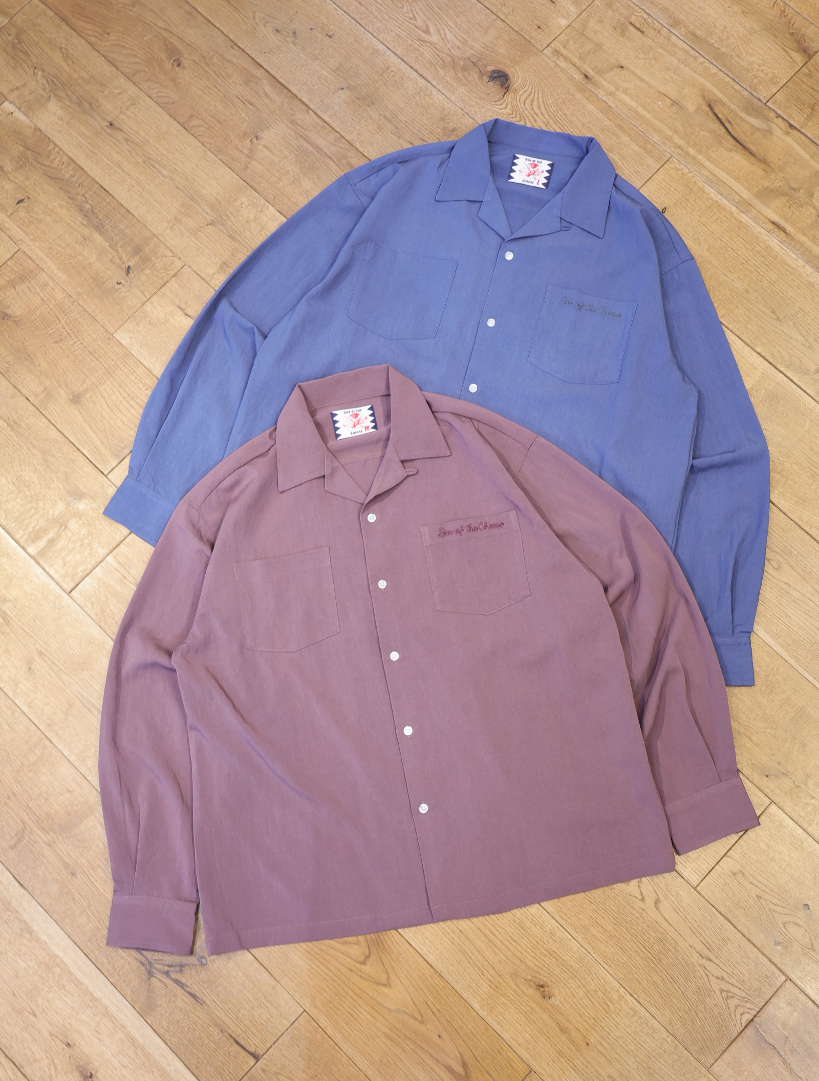 SON OF THE CHEESE 　「FULL SLEEVES SHIRT」　 オープンカラーシャツ