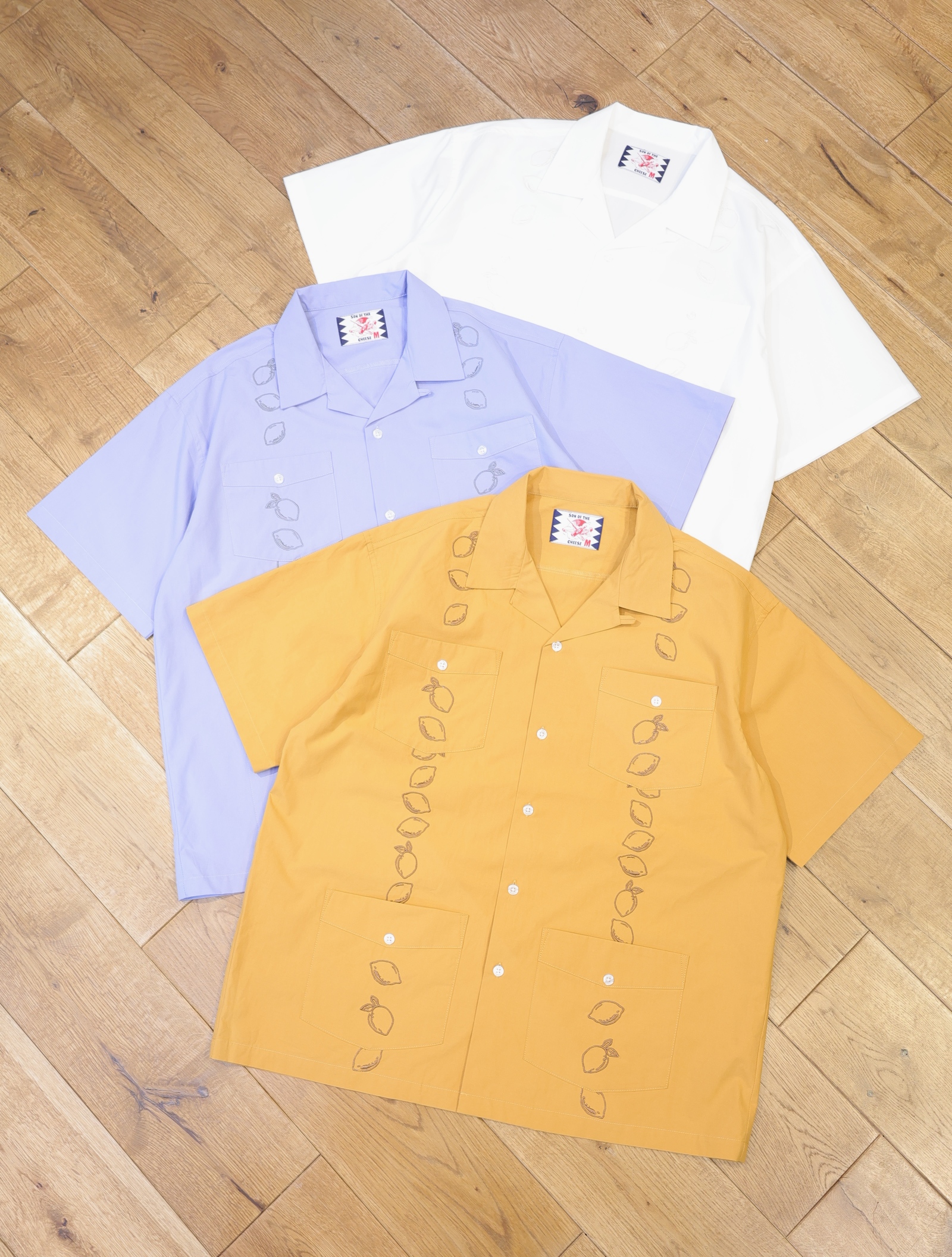 SON OF THE CHEESE 　「LEMON CUBA SHIRT」　 オープンカラー キューバシャツ