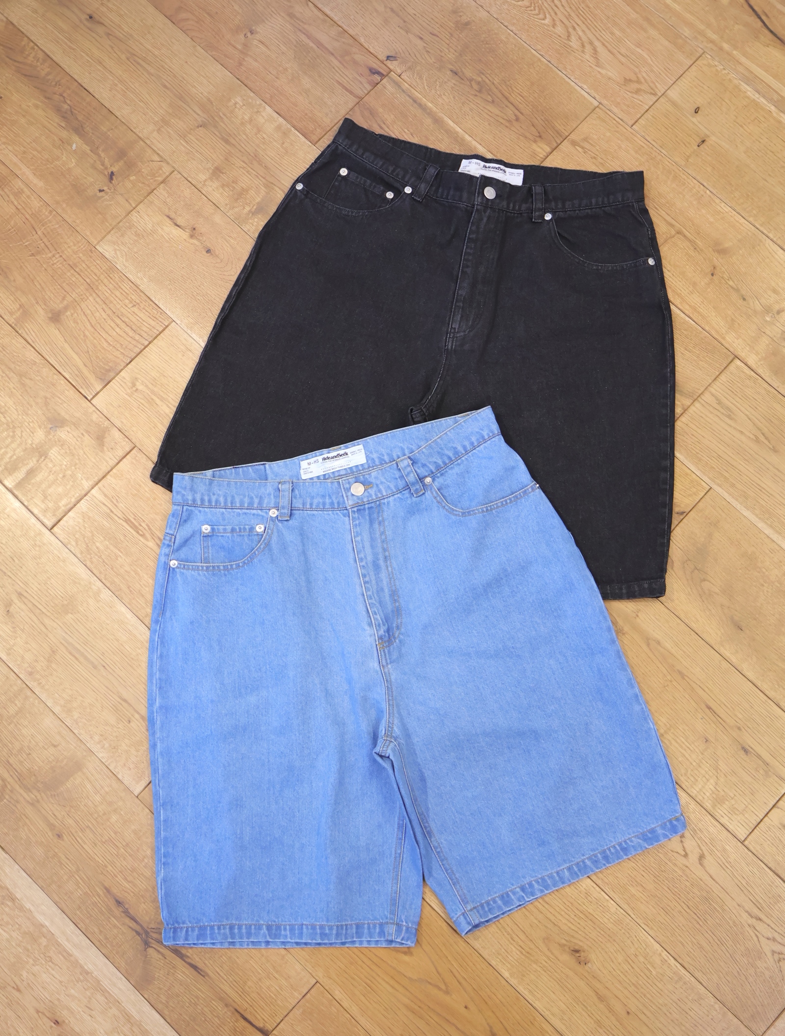 Hide and Seek　「Denim Short（25SS USED）」　ユーズド加工 デニムショーツ