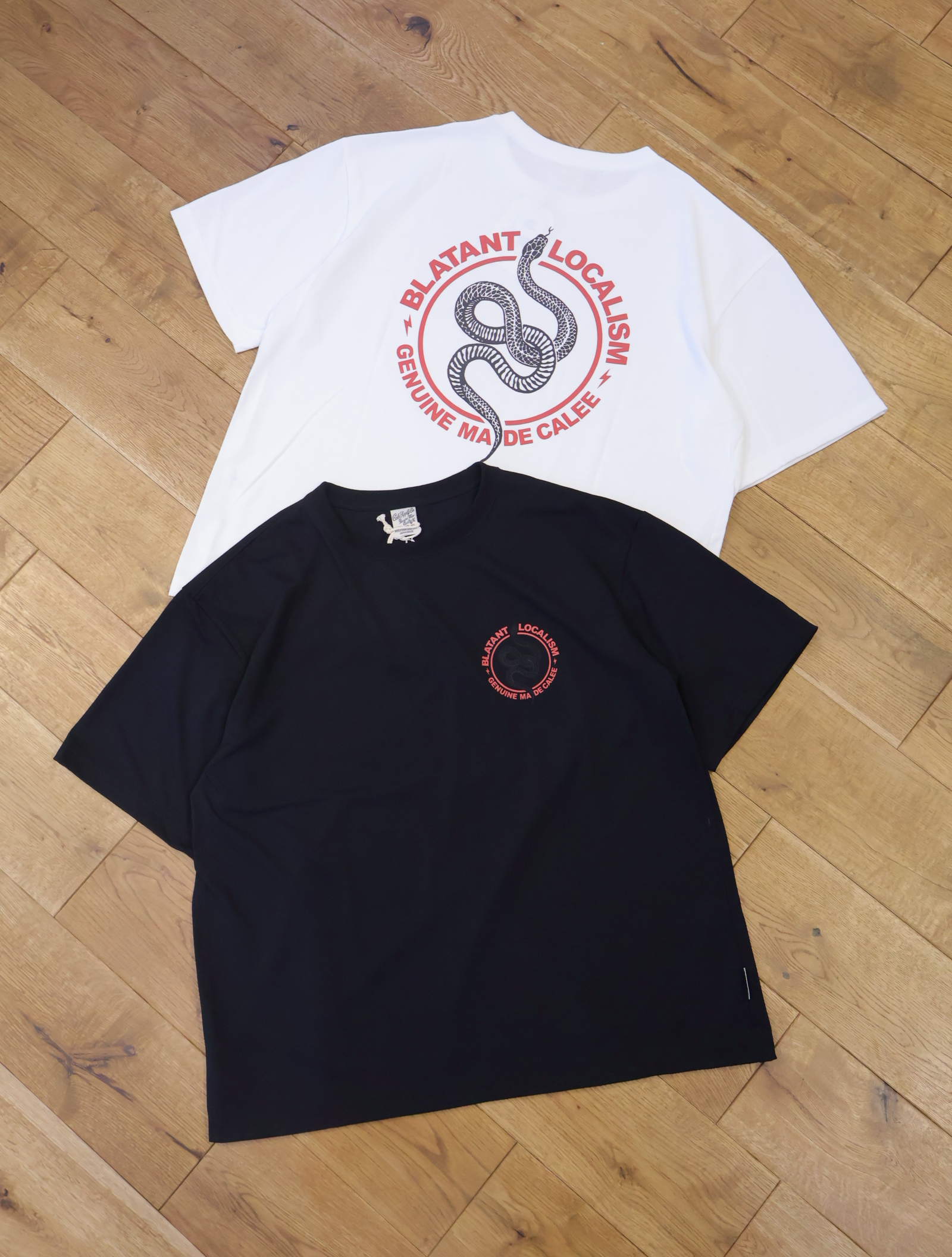 CALEE　　「MULTI FUNCTION LOGO S/S TEE <SNAKE LOGO REFLECTOR>」　　 プリントティーシャツ
