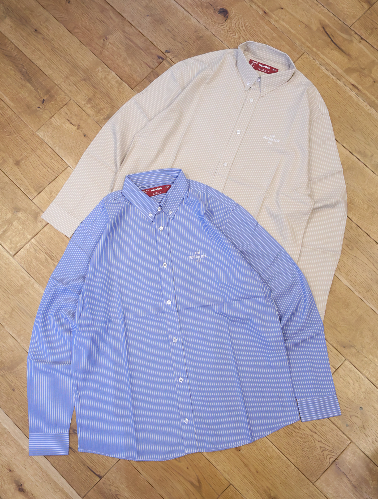 Hide and Seek　「Striped B.D. L/S Shirt」　ボタンダウンストライプシャツ