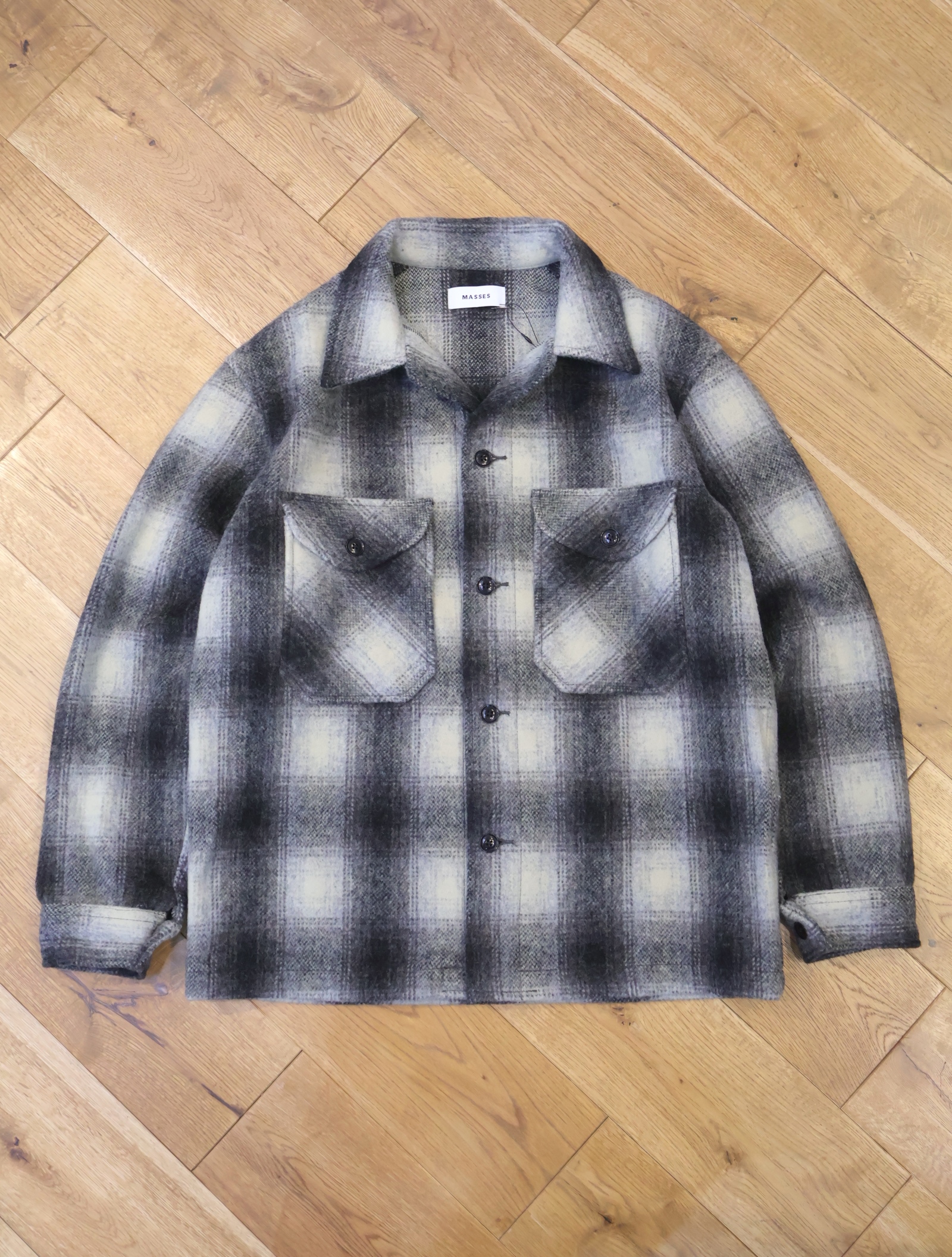 MASSES　「SHADOW CPO JKT」　オンブレーチェック CPOシャツジャケット