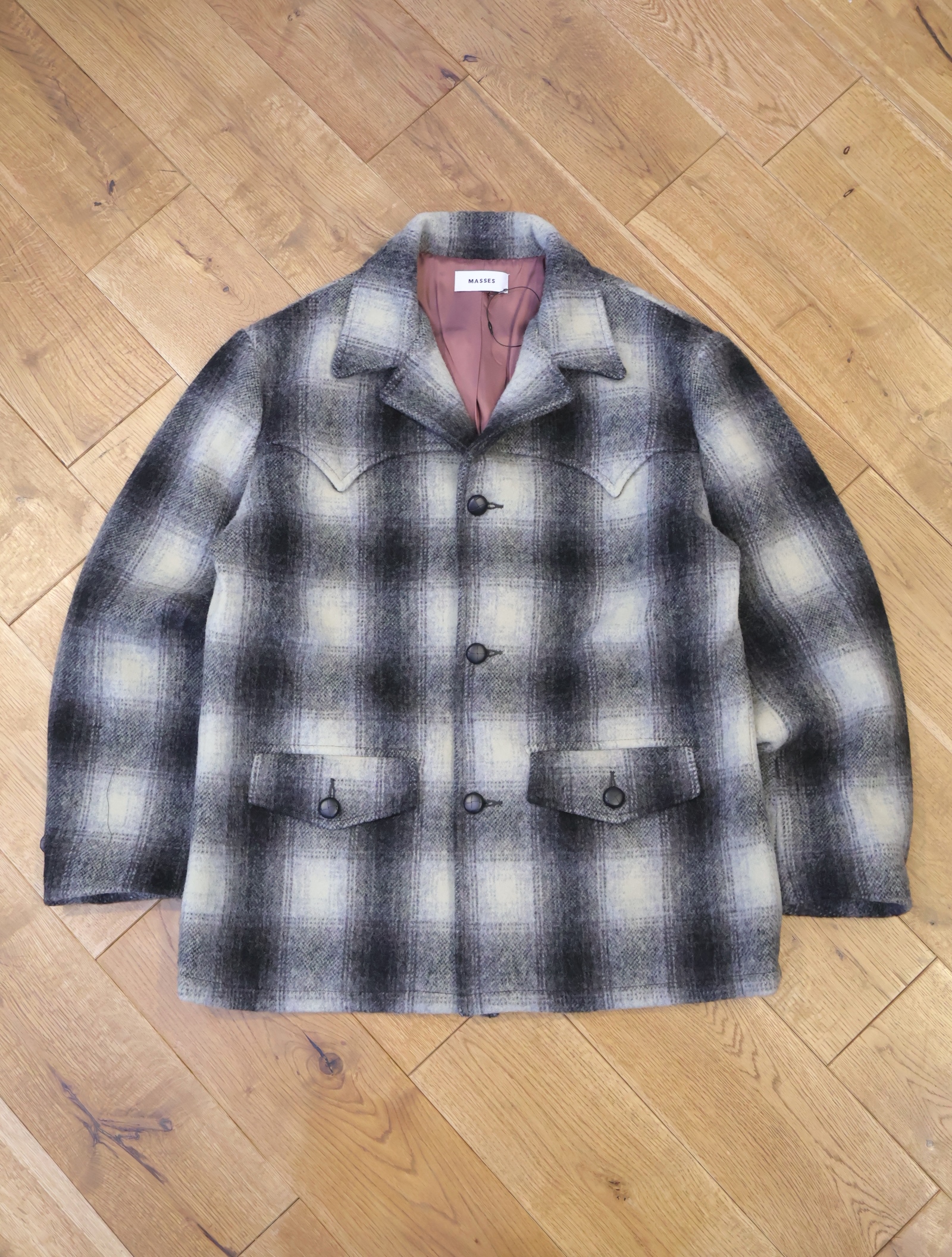 MASSES　「WESTERN COAT」　オンブレーチェック ウエスタンコート
