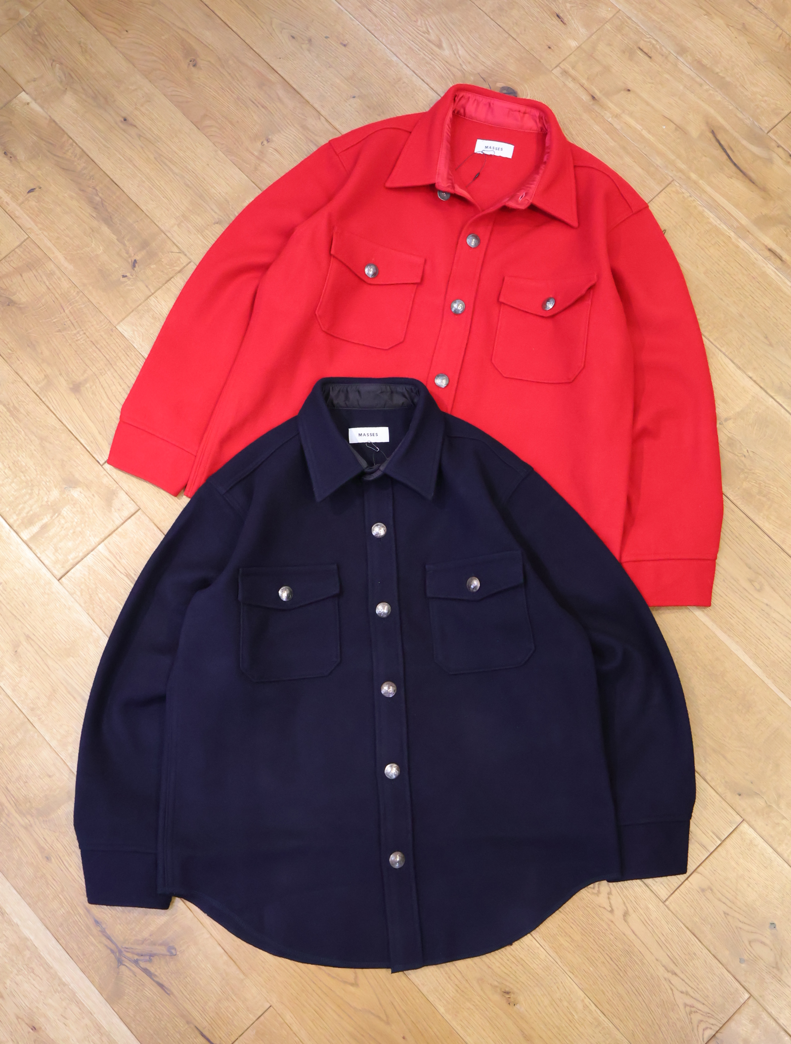 MASSES　「MELTON CPO JKT」　ウールメルトン CPOシャツジャケット