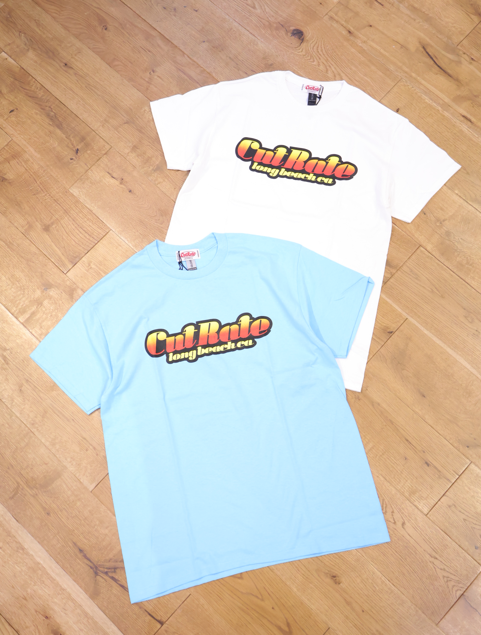 CUT RATE 　「CUTRATE RETRO LOGO S/S TEE」　プリントティーシャツ