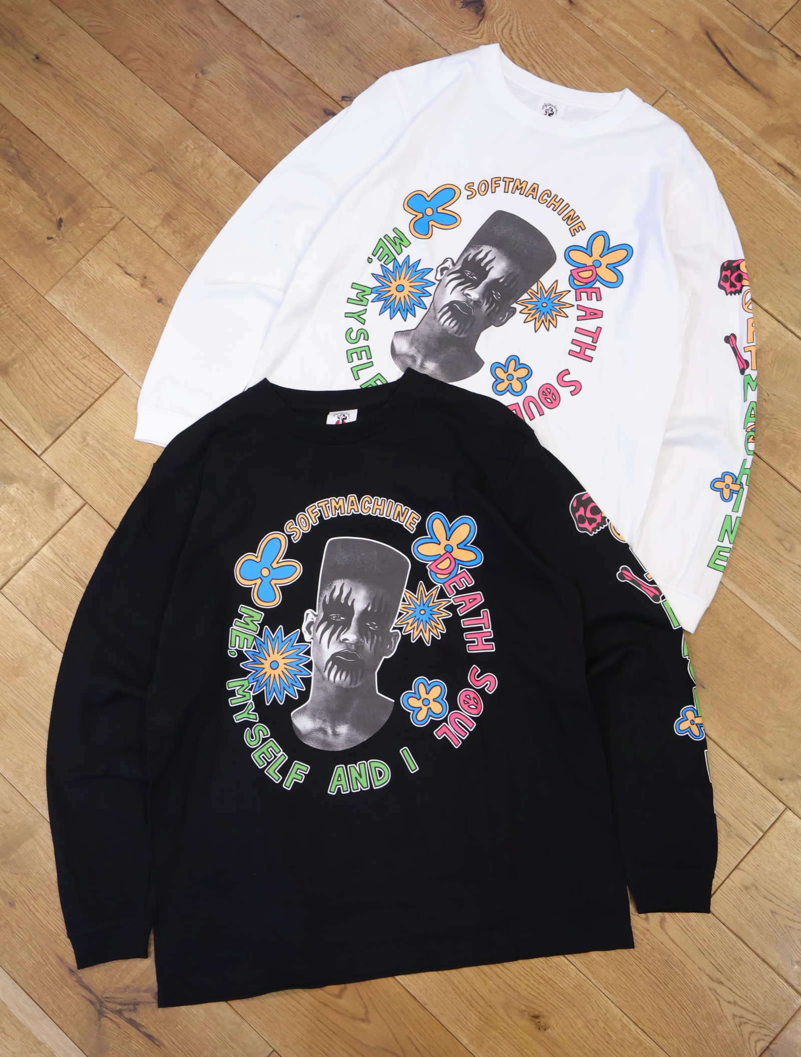SOFTMACHINE　　「DEATH SOUL LS」　プリントロングスリーブティーシャツ