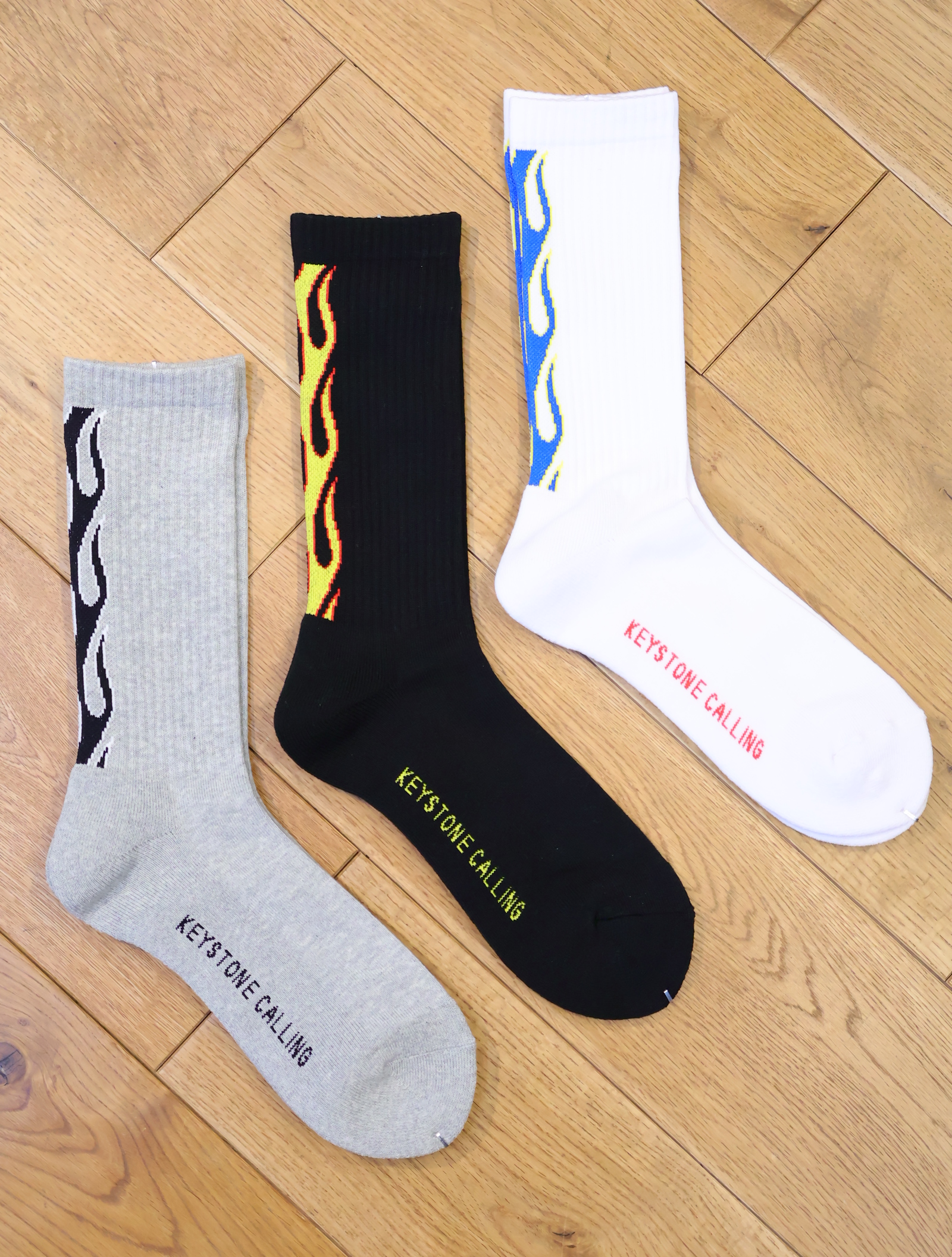 RADIALL  　　「FLAMES - 1PAC SOX LONG / DRALON」　　ソックス