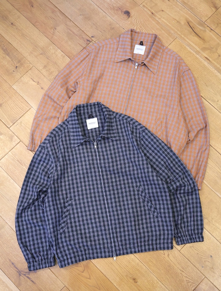 RADIALL　　「SHOEBOX - ZIP UP BLOUSON 」　 ドビーチェック ドリズラージャケット