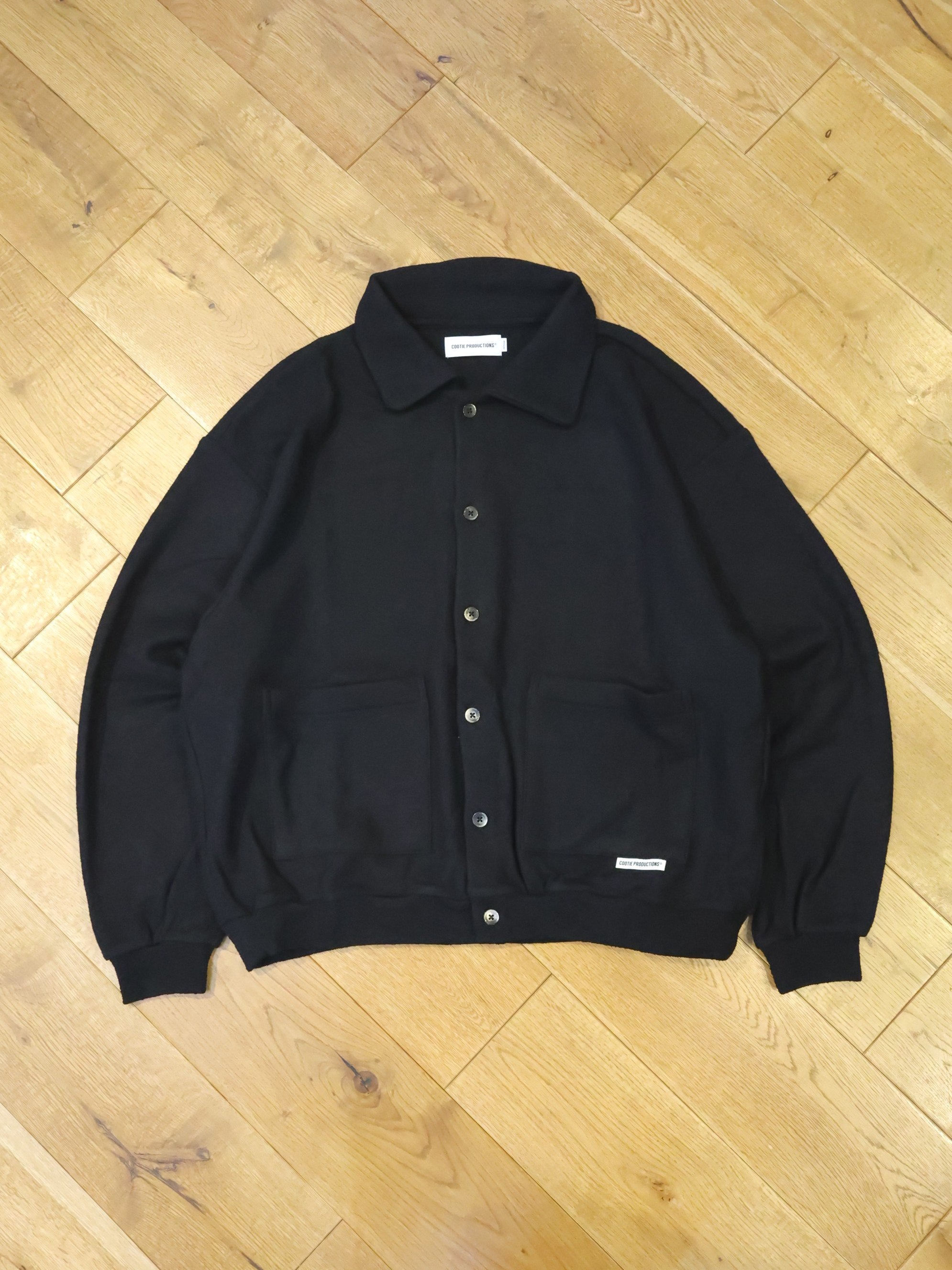 COOTIE　「W/N Boucle Polo Cardigan」　ウールブークレ ポロカーディガン
