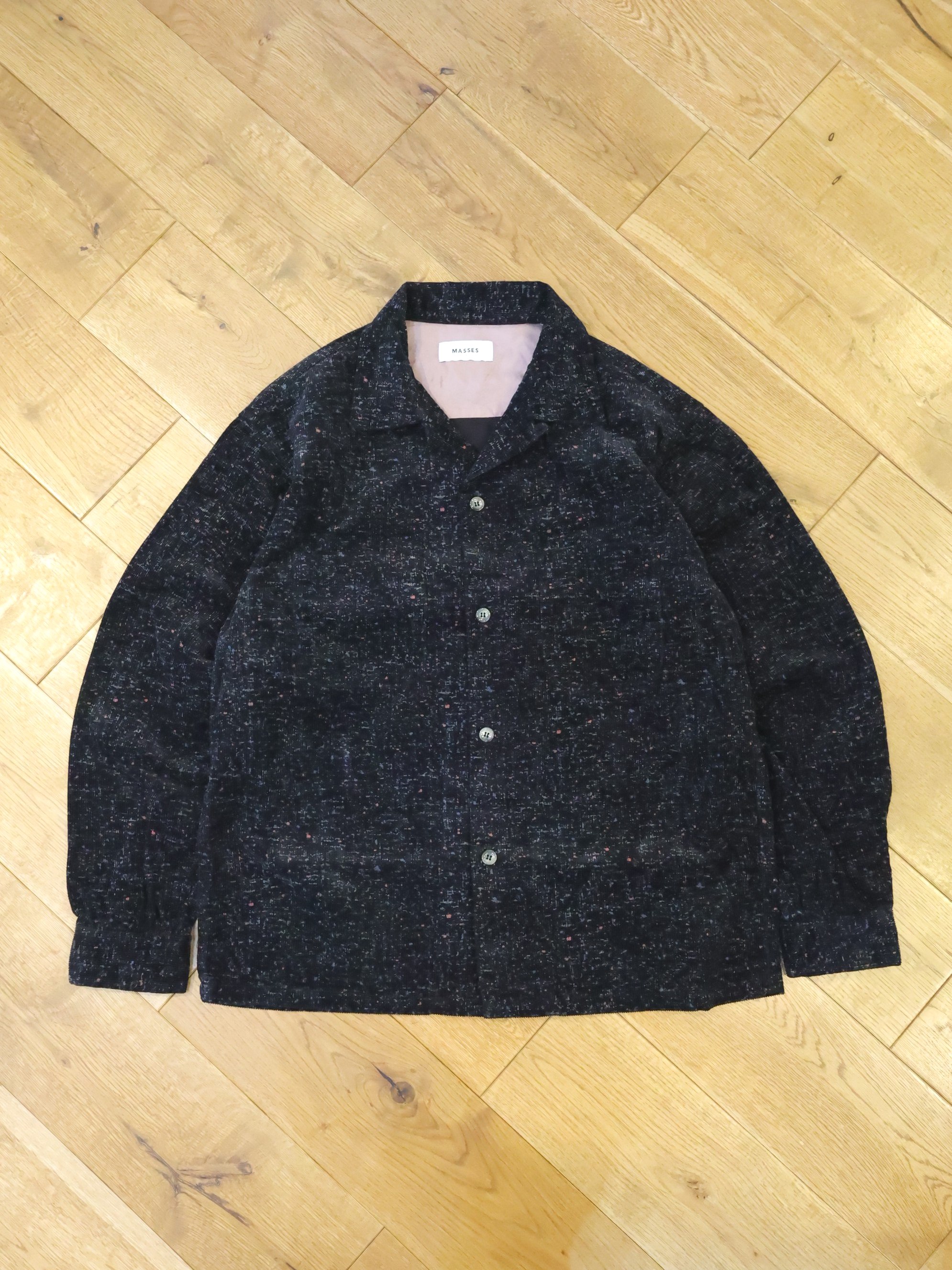 MASSES　「CORDUROY SHIRT SAP」　コーデュロイ オープンカラーシャツ