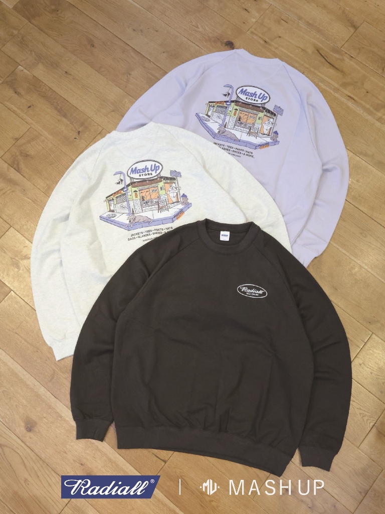 【MASH UP HORIE 20th anniversary Item !!】RADIALL 　 「WATCHDOG - CREW NECK SWEATSHIRT L/S」　クルーネックスウェット
