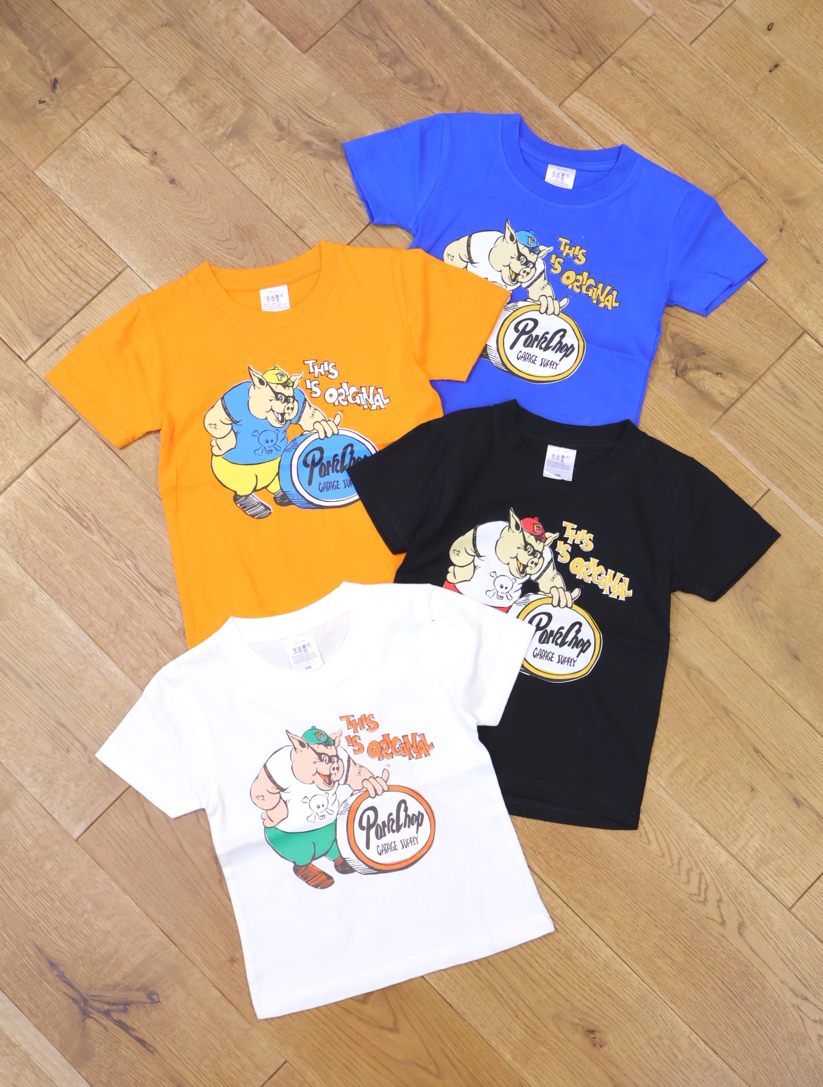 PORKCHOP GARAGE SUPPLY　「THIS IS ORIGINAL TEE for kids」  キッズティーシャツ