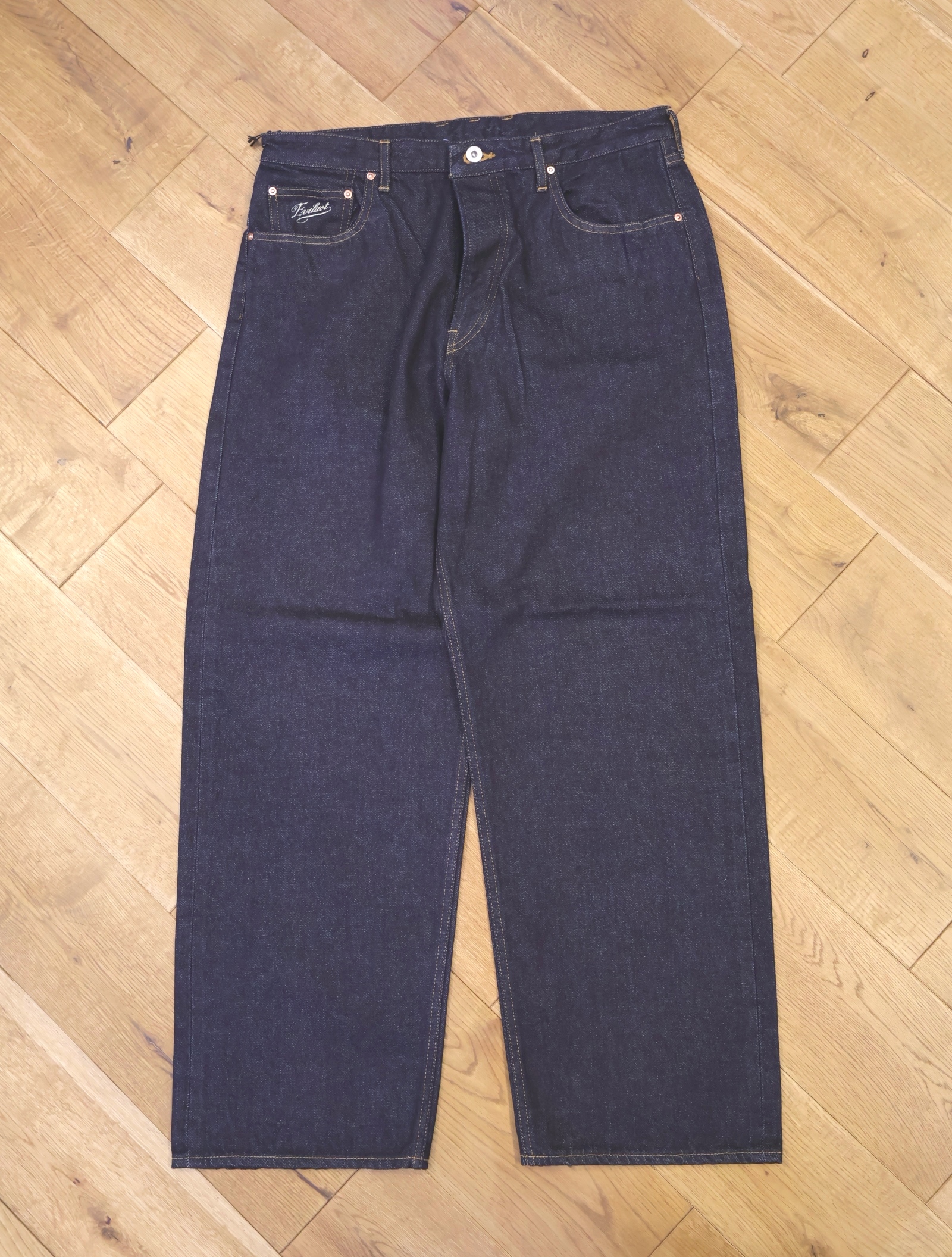 EVILACT 　　「DENIM 03＜INDIGO＞」　ワイドデニムパンツ
