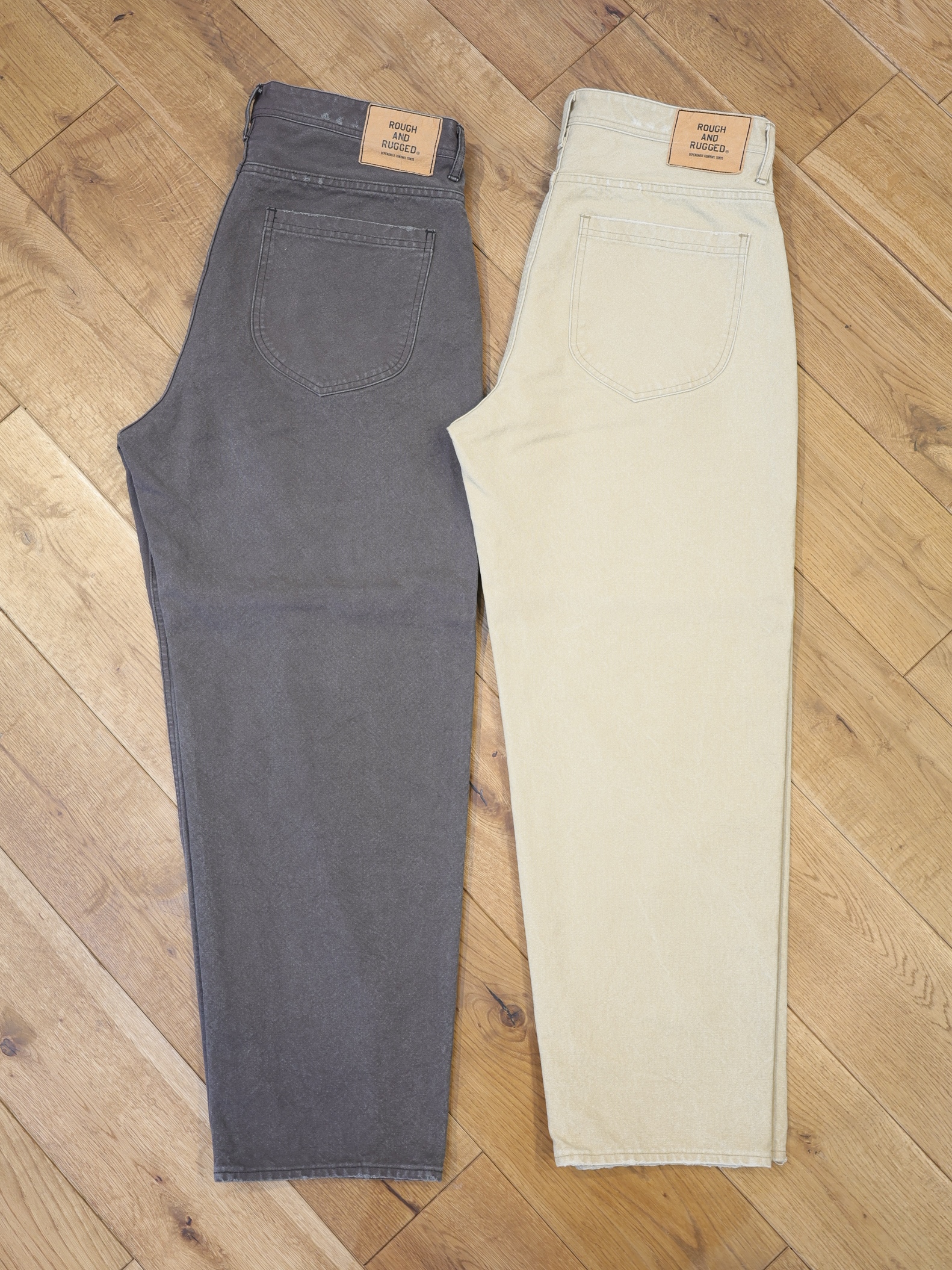 ROUGH AND RUGGED　「BANKS -FOUL ver-」　バイオウォッシュ加工 5ポケットワークパンツ