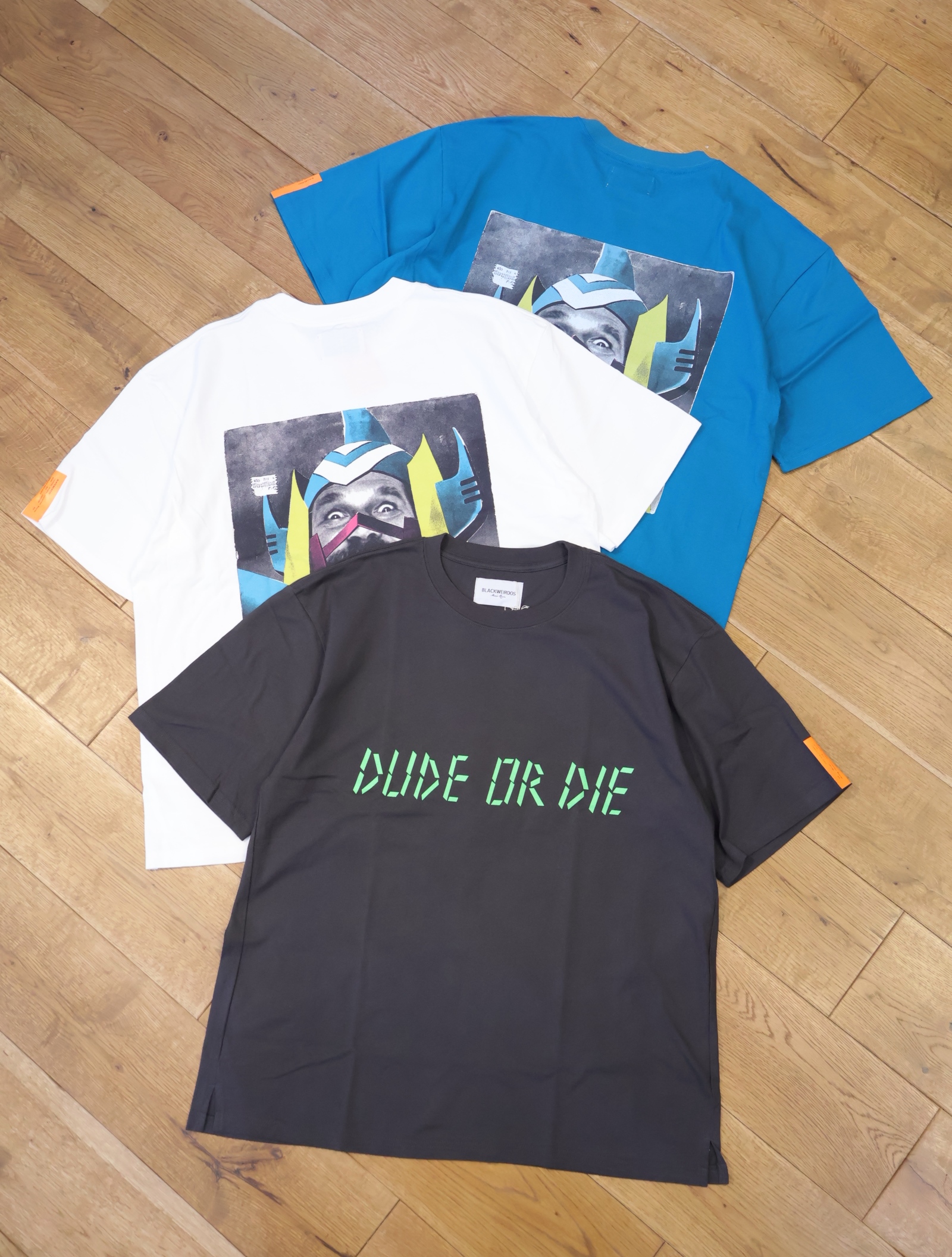 Black Weirdos 　「Dude Or Die Tee」　プリントティーシャツ