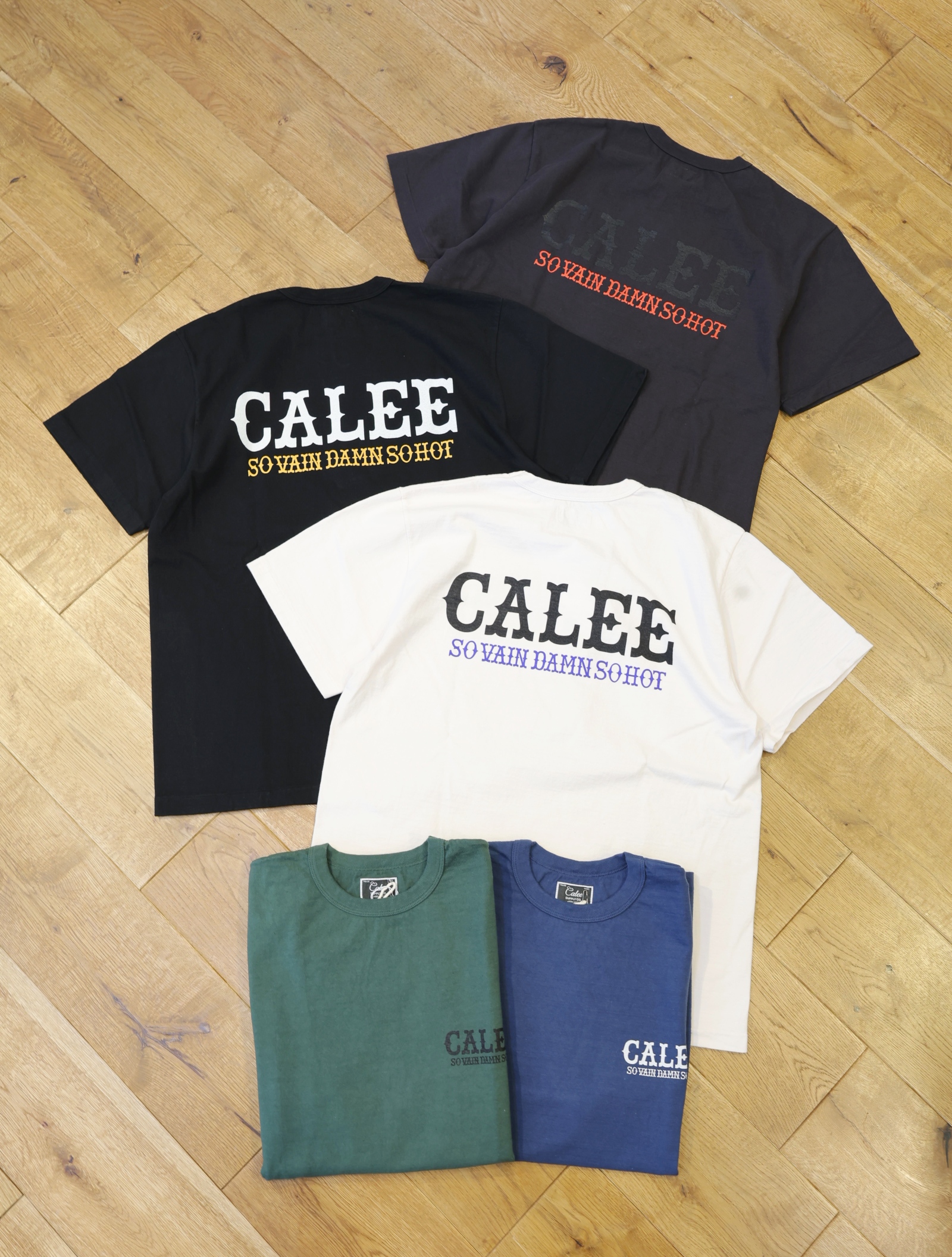 CALEE 「GARMENT DYE CALEE LOGO TEE」 ガーメントダイティーシャツ