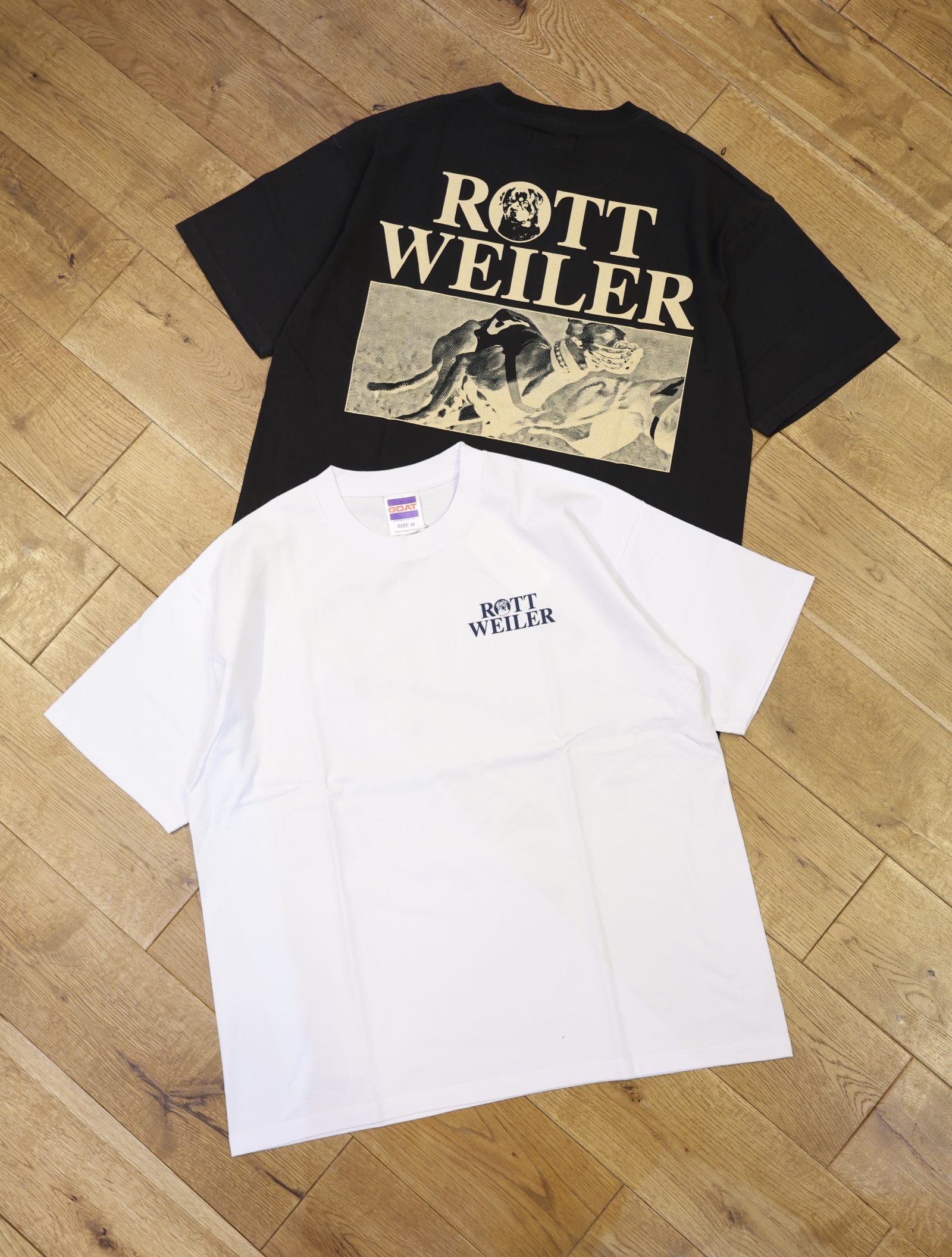 ROTTWEILER 　「DOGRACE TEE」 　ピグメントダイ ティーシャツ