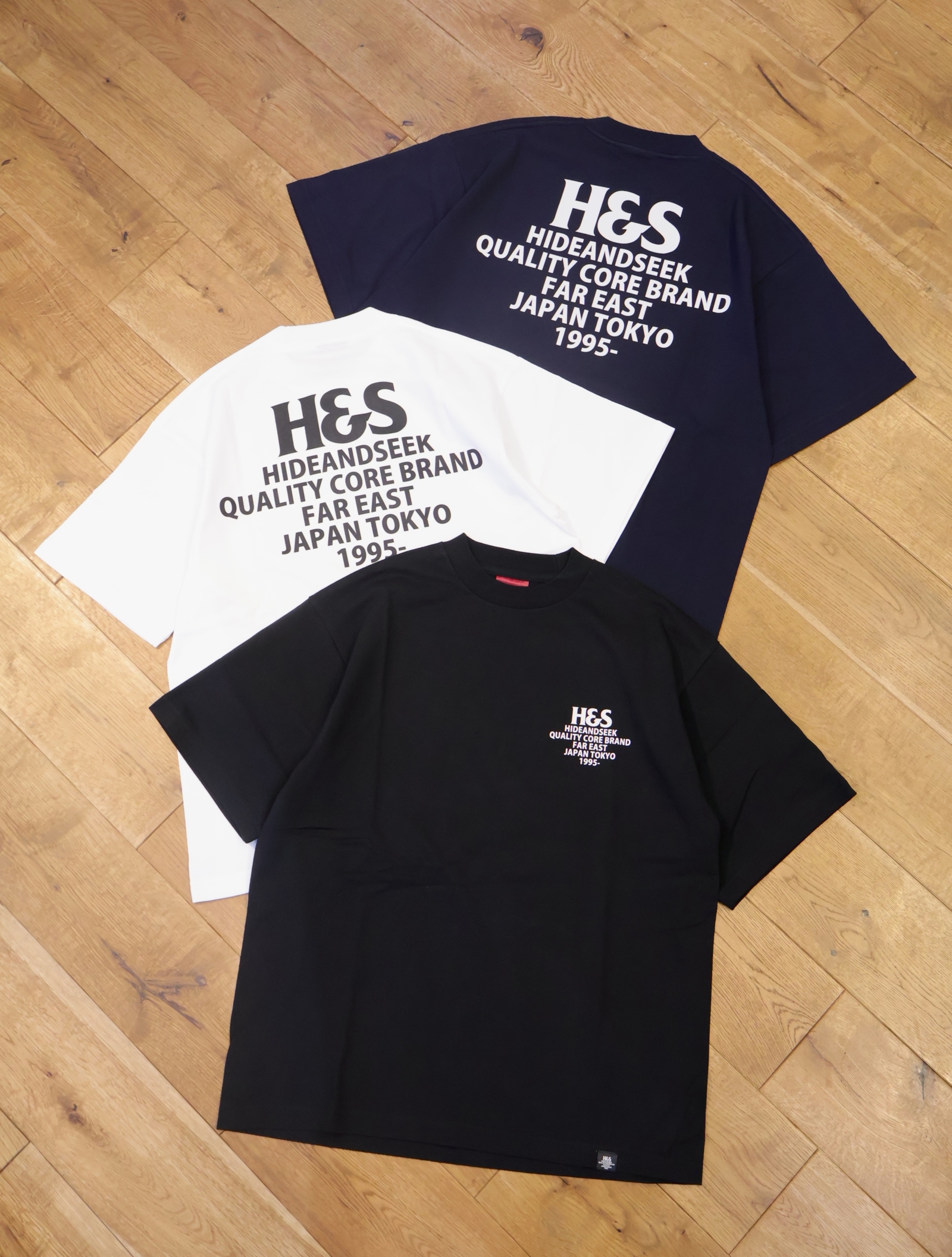Hide and Seek　「H&S Logo S/S Tee（Big Silhouette）」　ビッグシルエット プリントティーシャツ