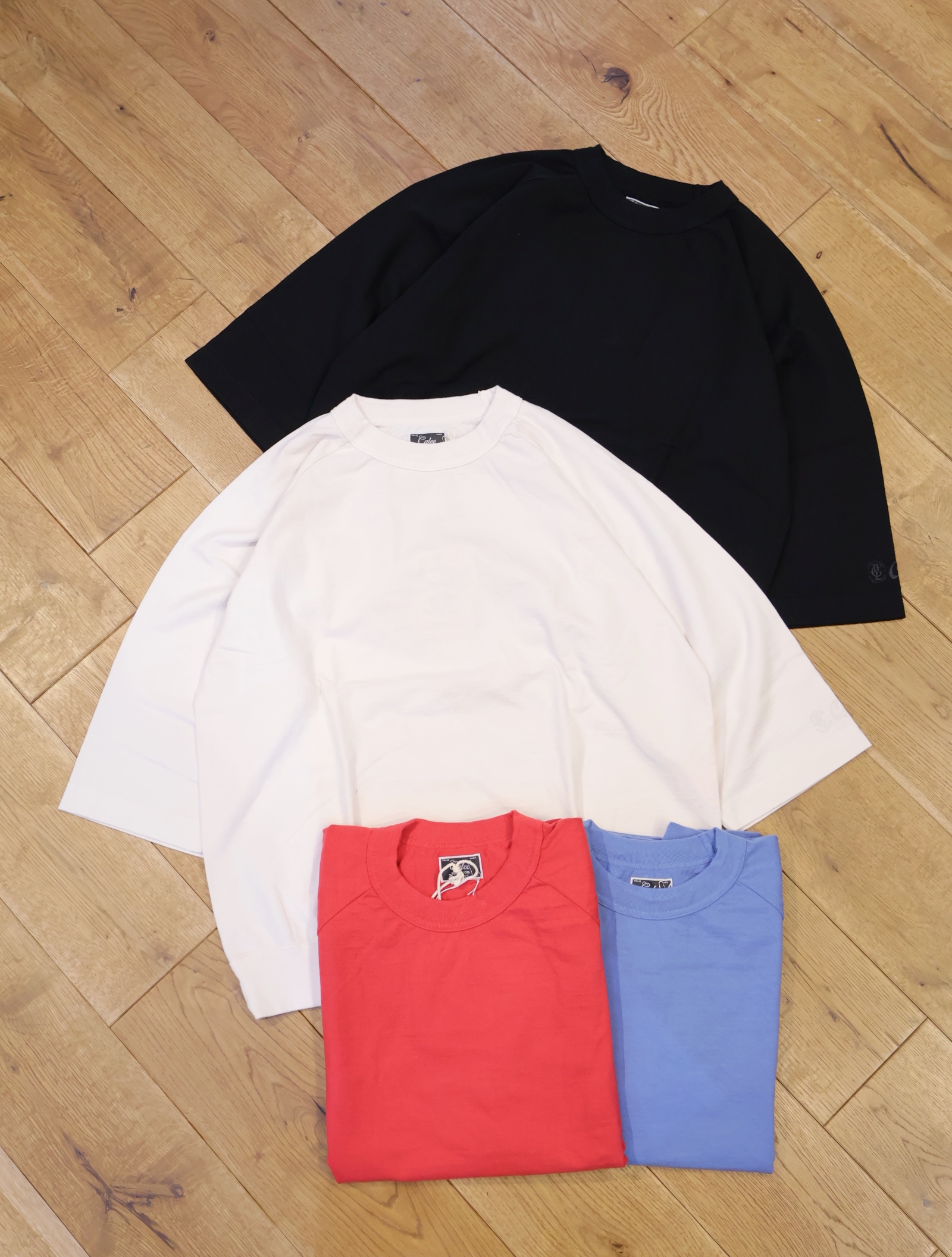 CALEE　　「VINTAGE REPRODUCT 3/4 SLEEVES CS」　　七分袖ラグランスリーブカットソー