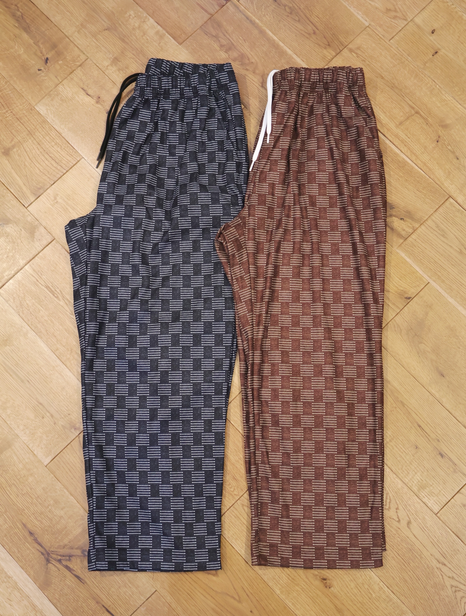 CALEE　　「ALLOVER PATTERN MICRO FLLECE WIDE RELAX PANTS」　マイクロフリース ワイドイージーパンツ