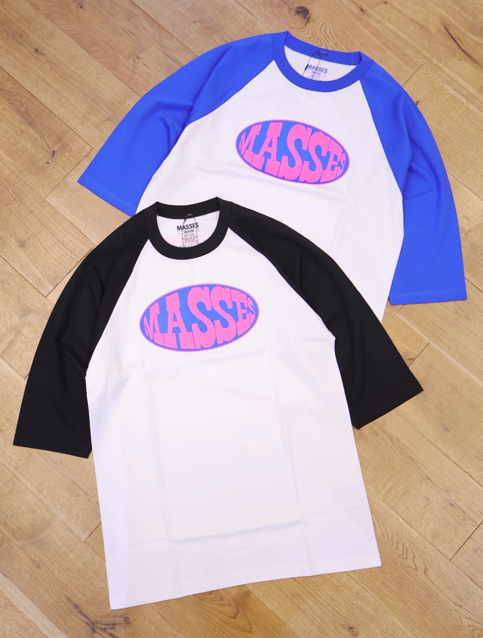 MASSES　　「THREE QUARTER SHIRT OVAL」　　ラグラン 7分袖 ティーシャツ