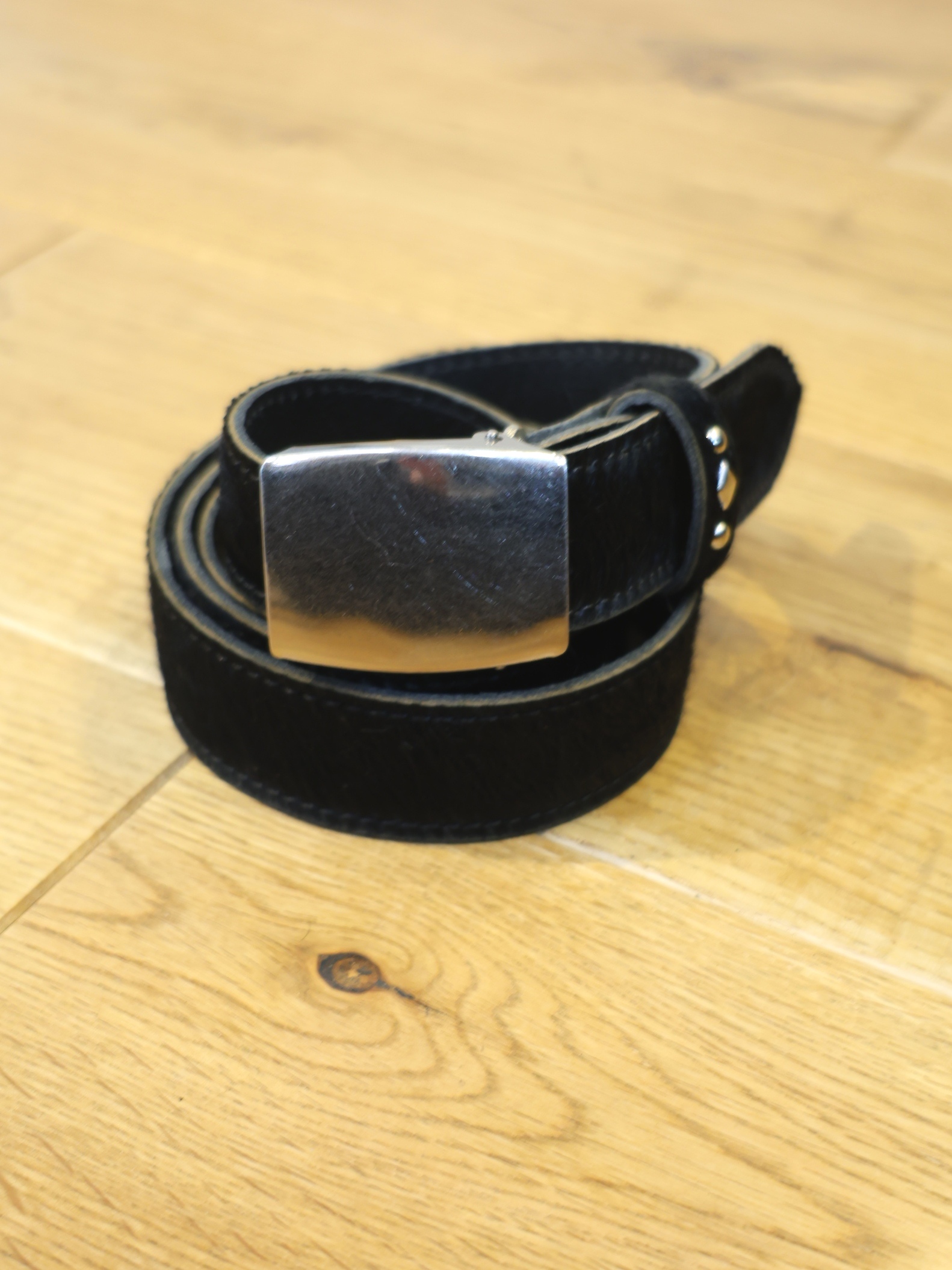 RADIALL 　「BEARD - LEATHER BELT / HAIR CALF」　ヘアカーフ　レザーガチャベルト
