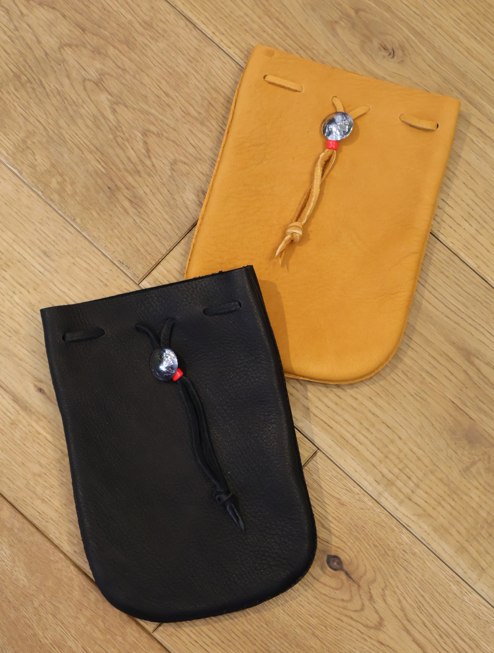 MASSES　「DEER SKIN DRAWSTRING」　　ディアスキン ドローストリングバッグ
