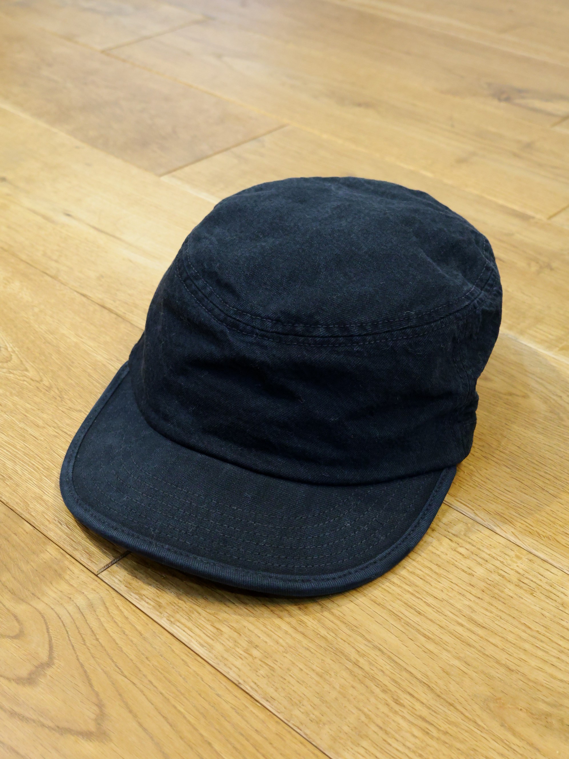 MASSES　　「WORK CAP BLACK TWILL」　ウォッシュ加工 ワークキャップ
