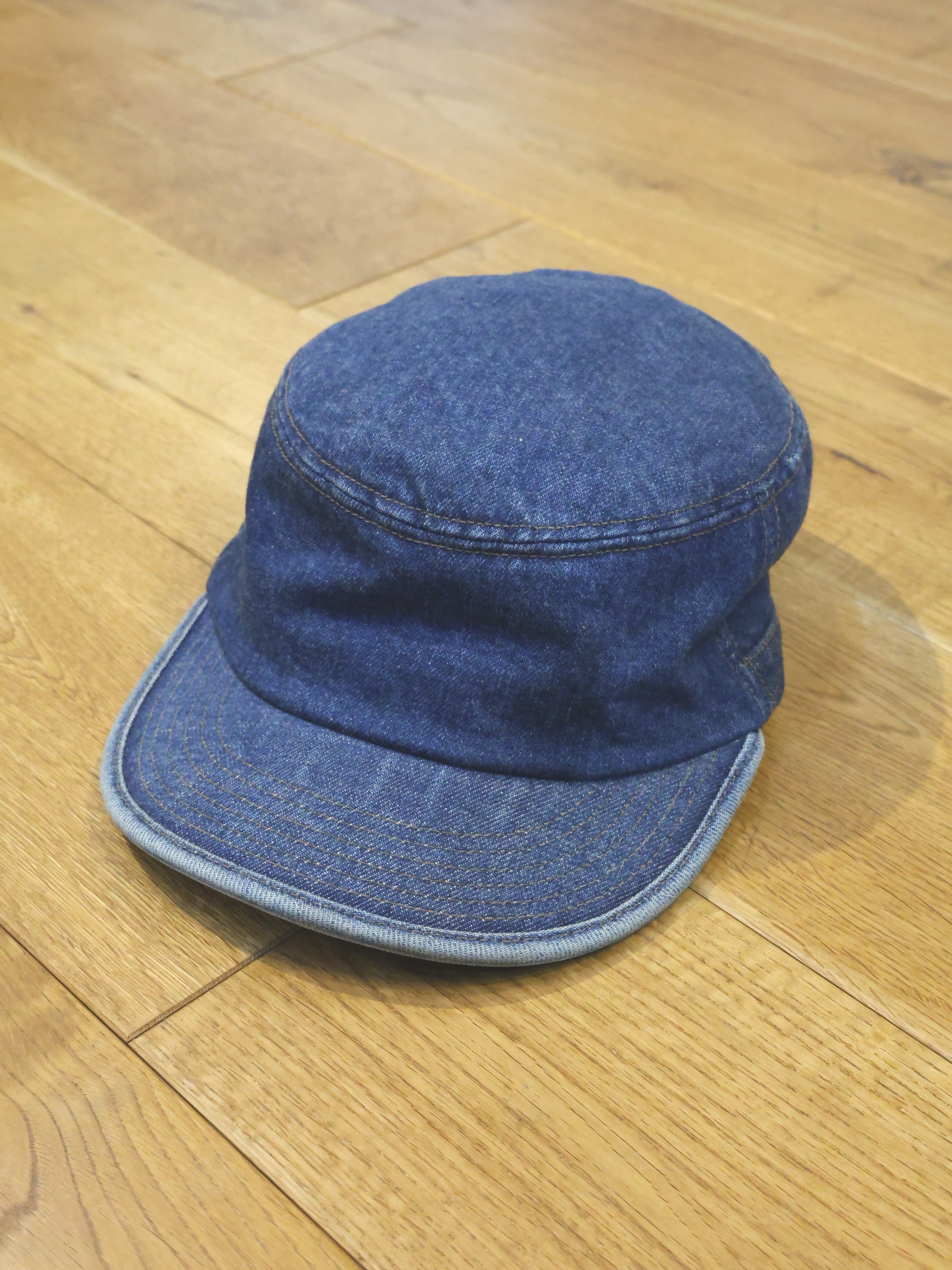 MASSES　　「WORK CAP DENIM」　ウォッシュ加工 デニムワークキャップ