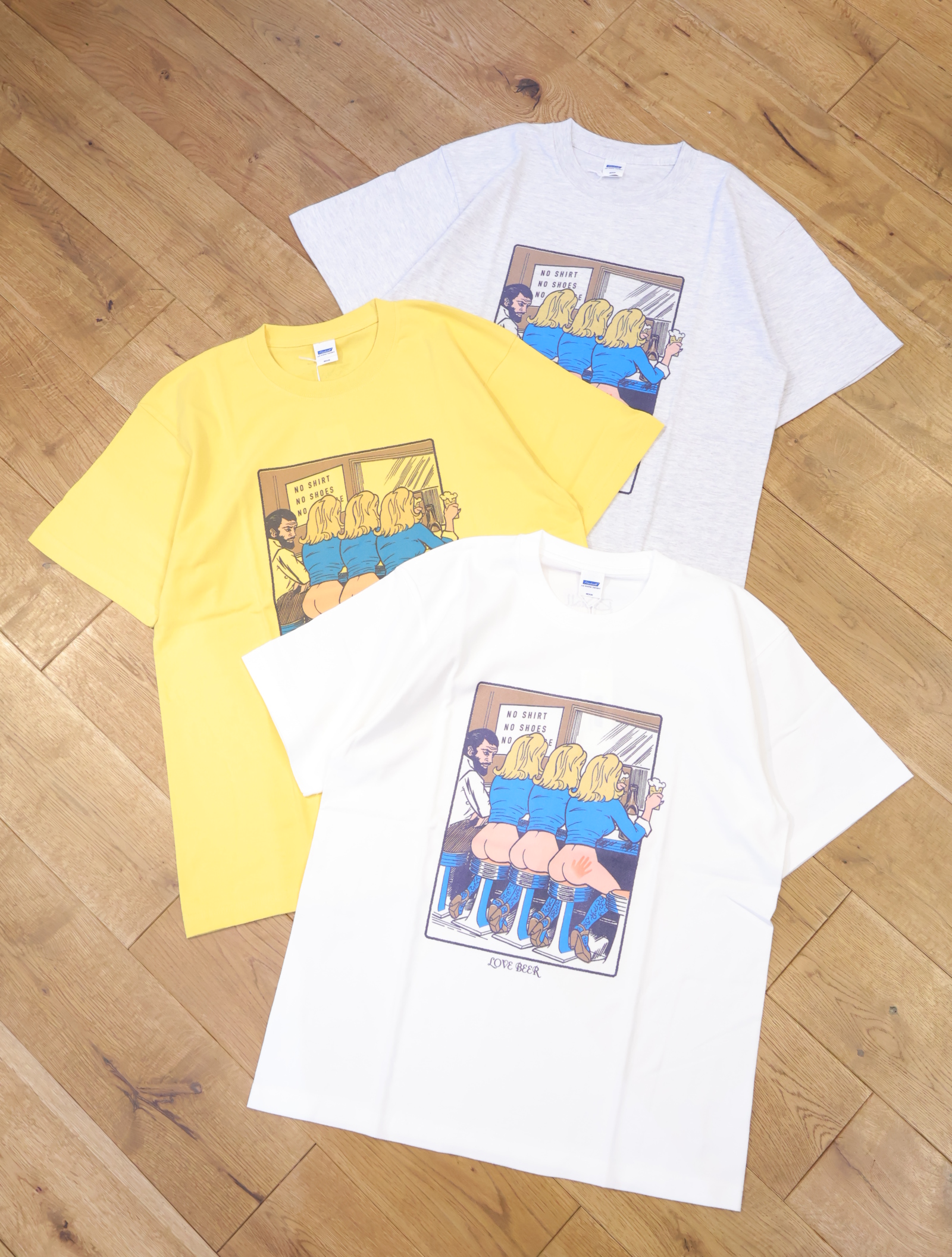 RADIALL 　「LOVE BEER - CREW NECK T-SHIRT S/S」　プリントティーシャツ