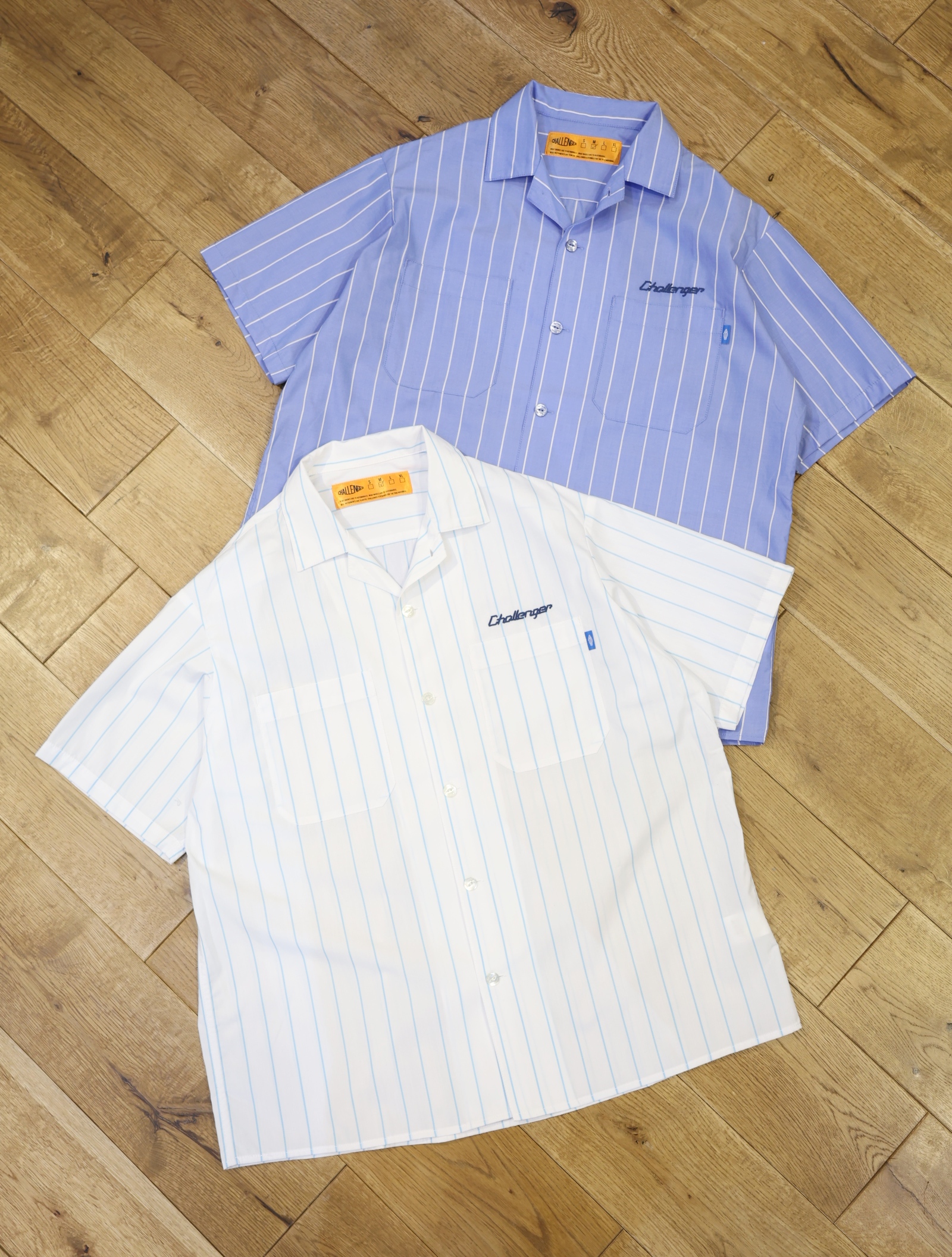 CHALLENGER　「STRIPE MECHANIC SHIRTS」　オープンカラーストライプシャツ