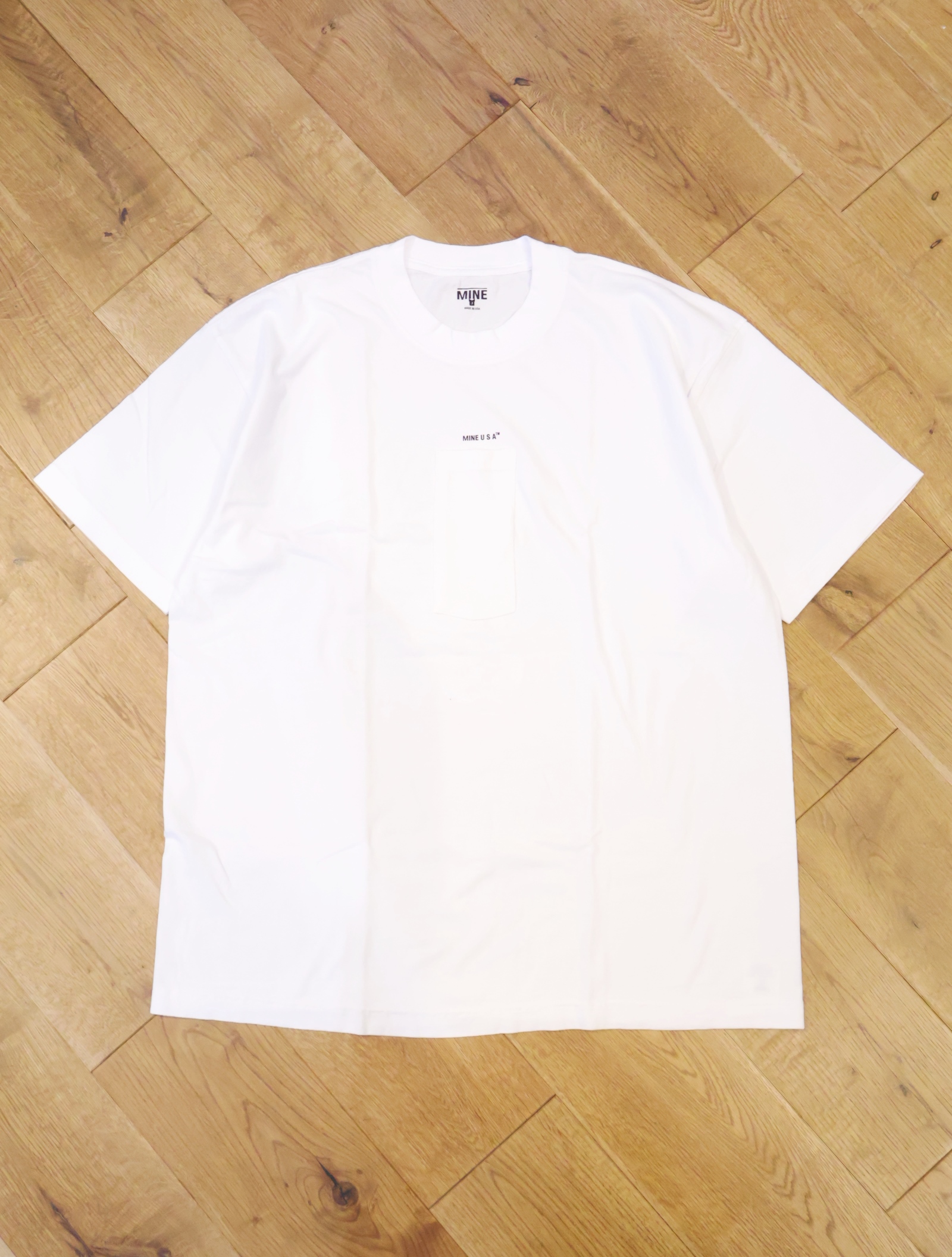 MINE×RER  「GLASSES POCKET TEE」　ポケットティーシャツ