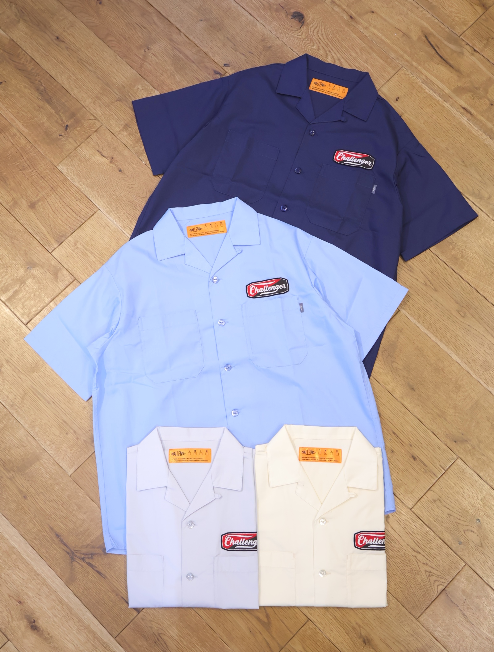 CHALLENGER 　「S/S PATCHED WORK SHIRT」　オープンカラーワークシャツ
