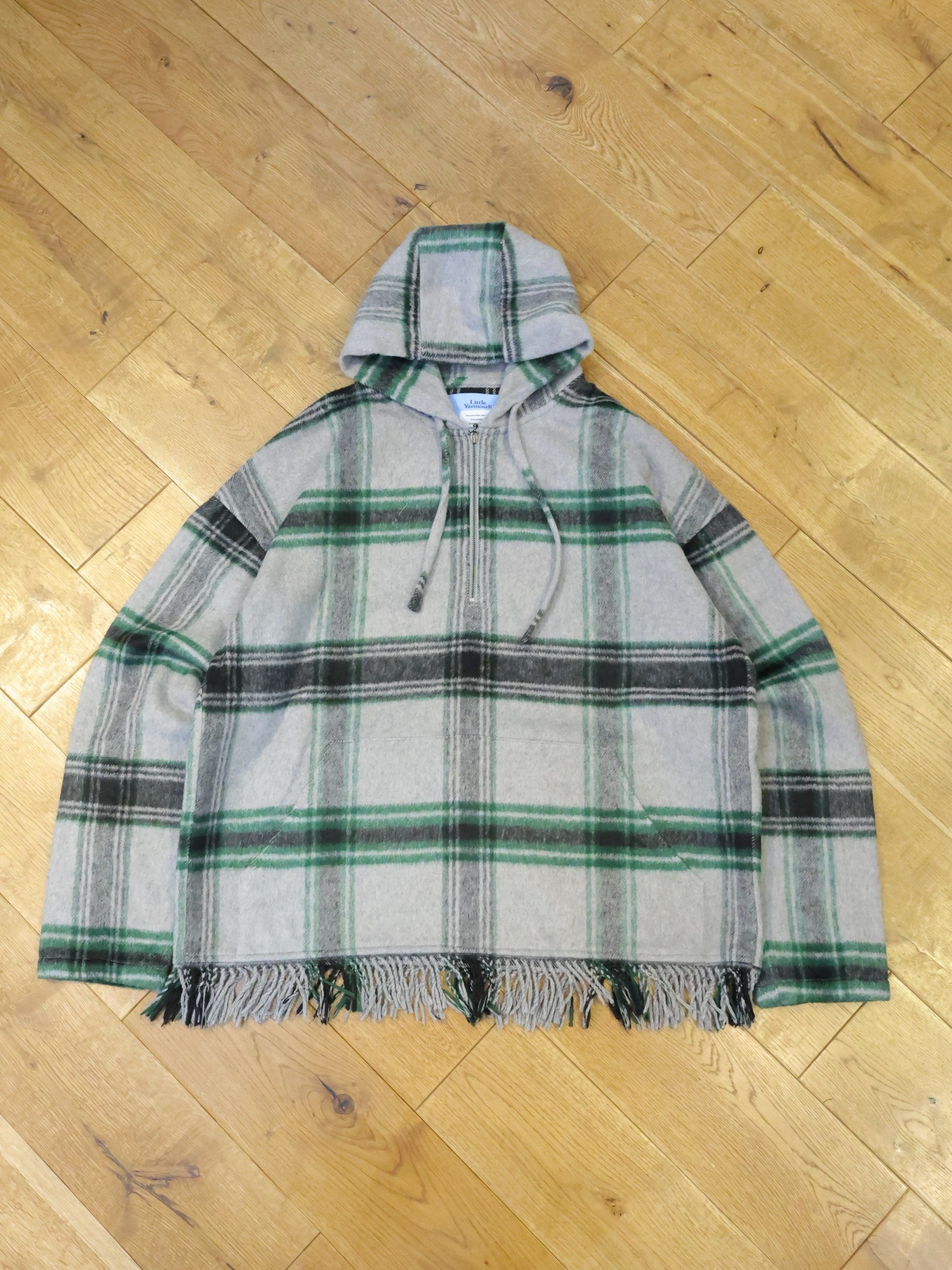 Little Yarmouth　「Drug Rug Parka」　チェックフリンジパーカー
