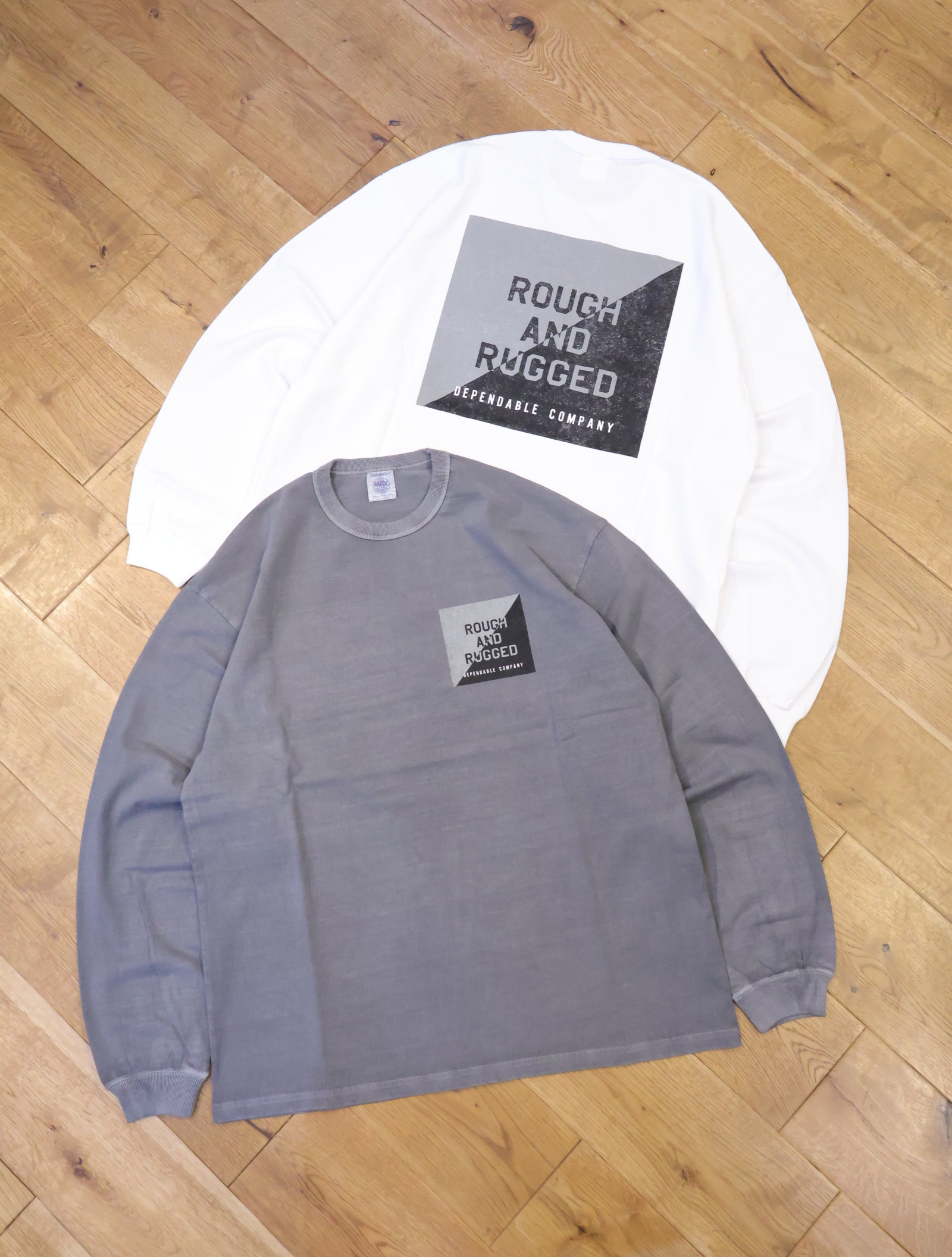 ROUGH AND RUGGED 「DESIGN LS PIGMENT」　ロングスリーブティーシャツ
