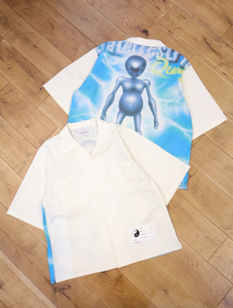 Black Weirdos 　「Backprint Shirt (Ryota Daimon)」　オープンカラー シャツ