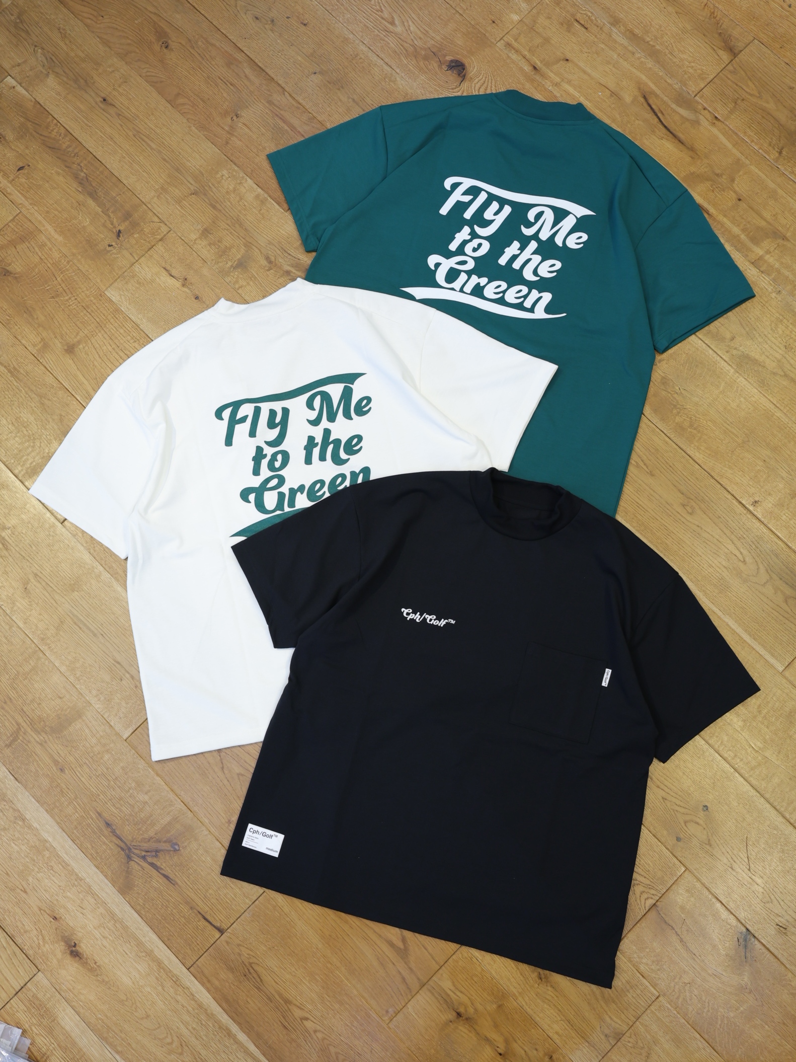 CAPTAINS HELM GOLF　　「FLY ME TO THE GREEN MOCK NECK TEE」 　モックネックティーシャツ